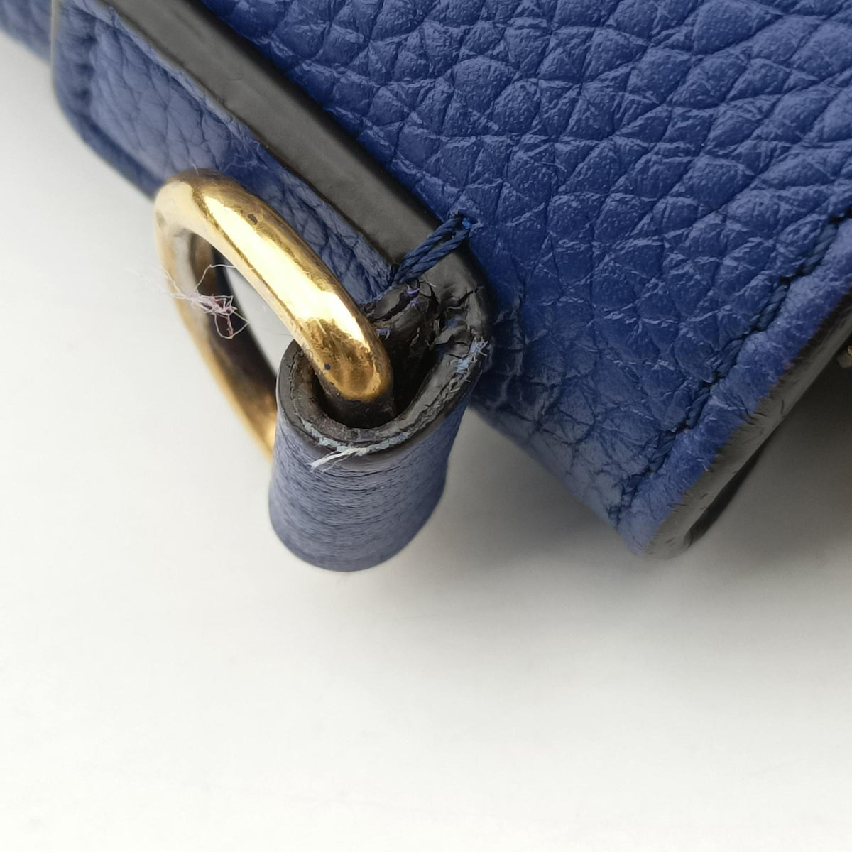Secondhand Celine luggage nano shopper Blue leather  shoulderbag | stylenewstar