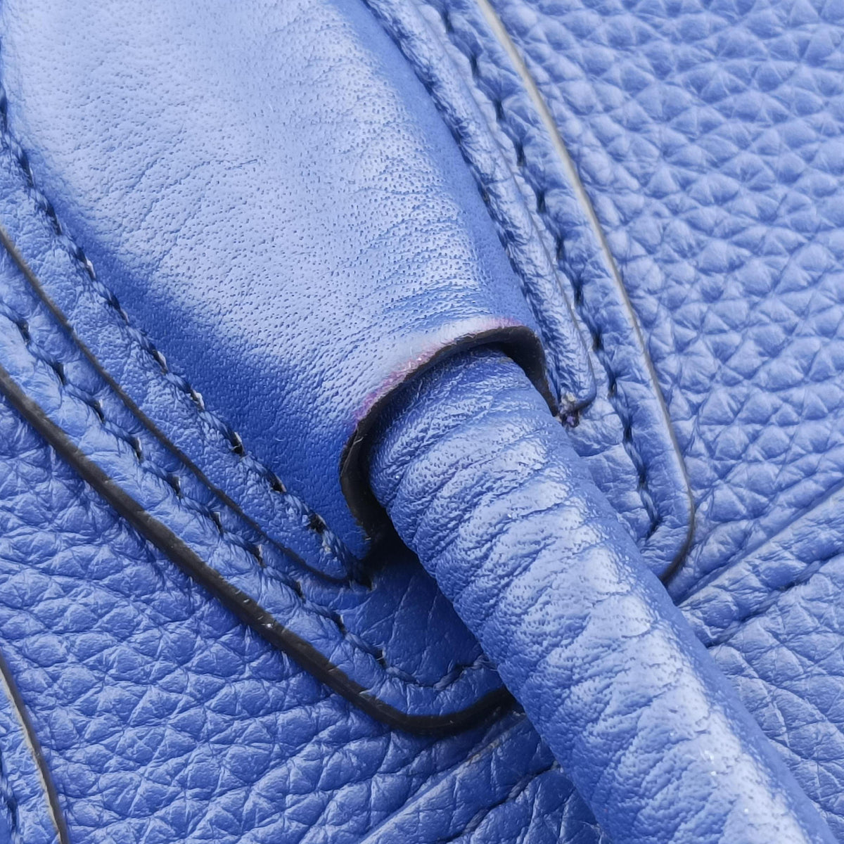 Secondhand Celine luggage nano shopper Blue leather  shoulderbag | stylenewstar