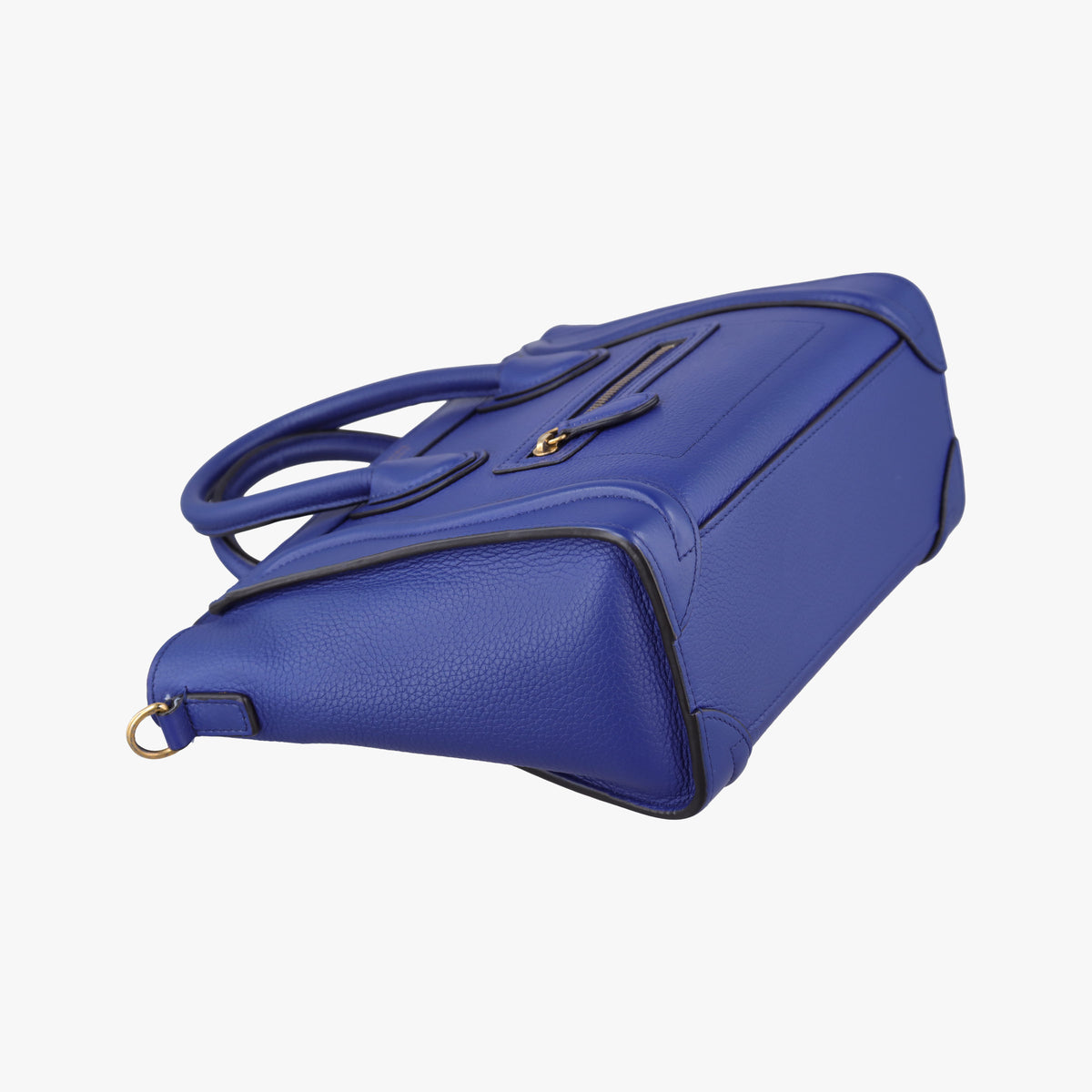 Secondhand Celine luggage nano shopper Blue leather  shoulderbag | stylenewstar