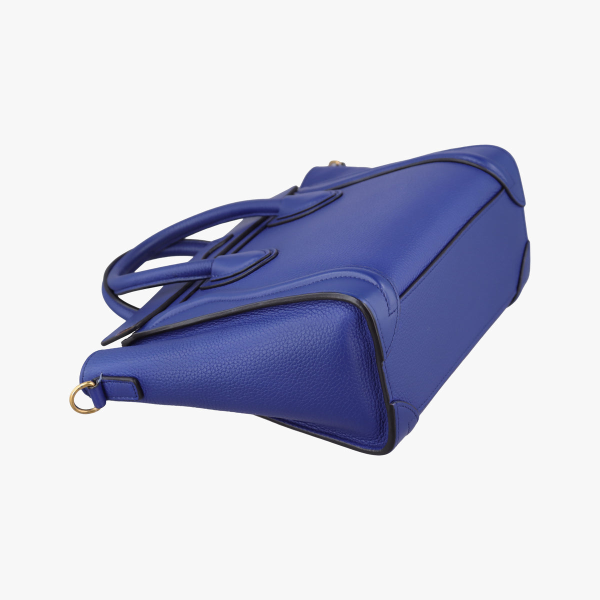 Secondhand Celine luggage nano shopper Blue leather  shoulderbag | stylenewstar