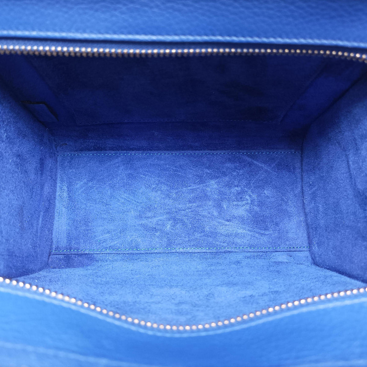 Secondhand Celine luggage nano shopper Blue leather  shoulderbag | stylenewstar
