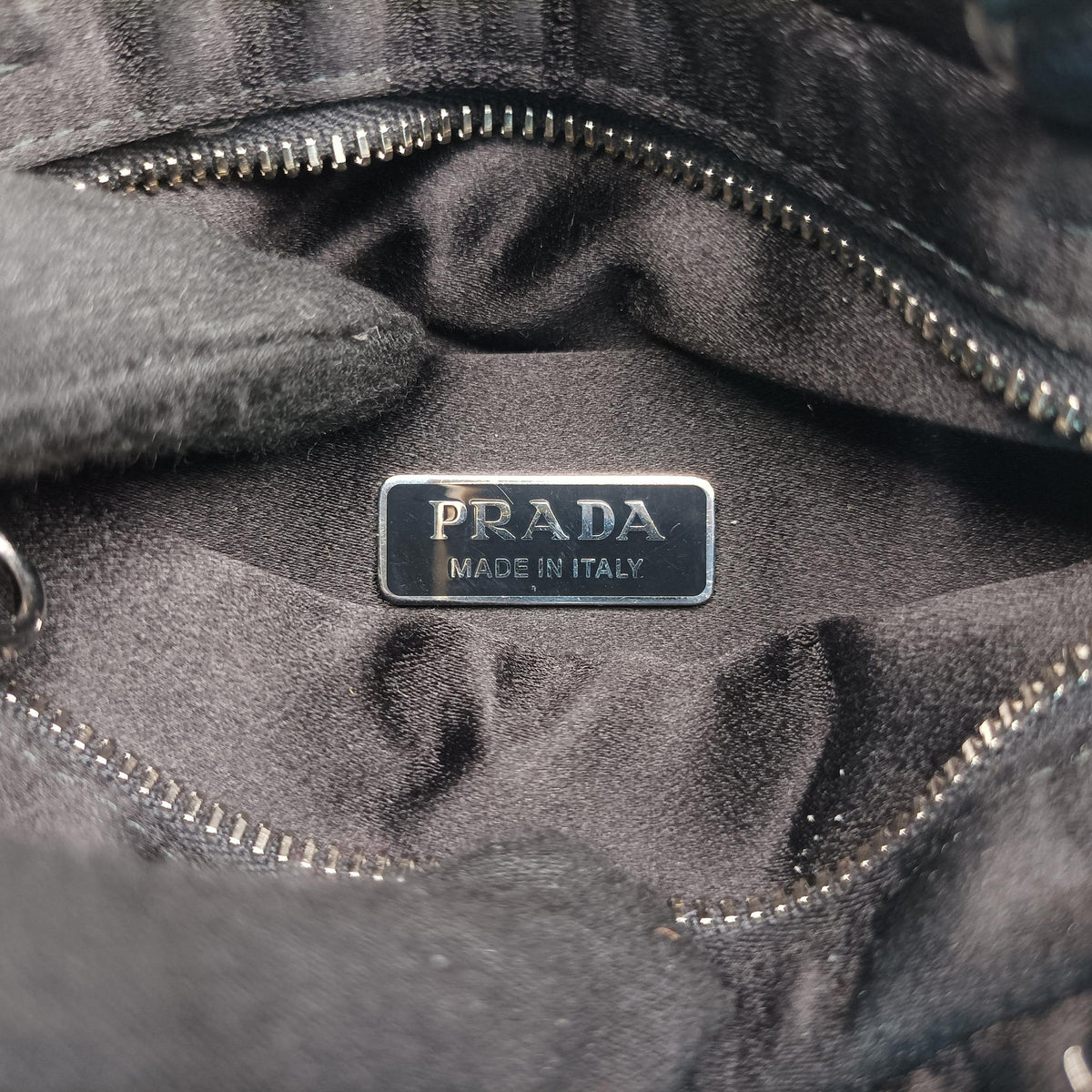 Pre-owned Prada Rosa Satin Crystal Mini Tote Silver Rhinestone 1BA253 shoulderbag | stylenewstar