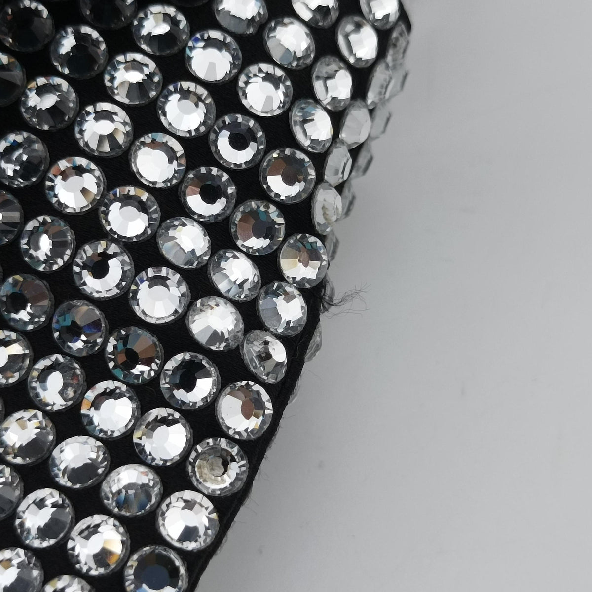 Pre-owned Prada Rosa Satin Crystal Mini Tote Silver Rhinestone 1BA253 shoulderbag | stylenewstar