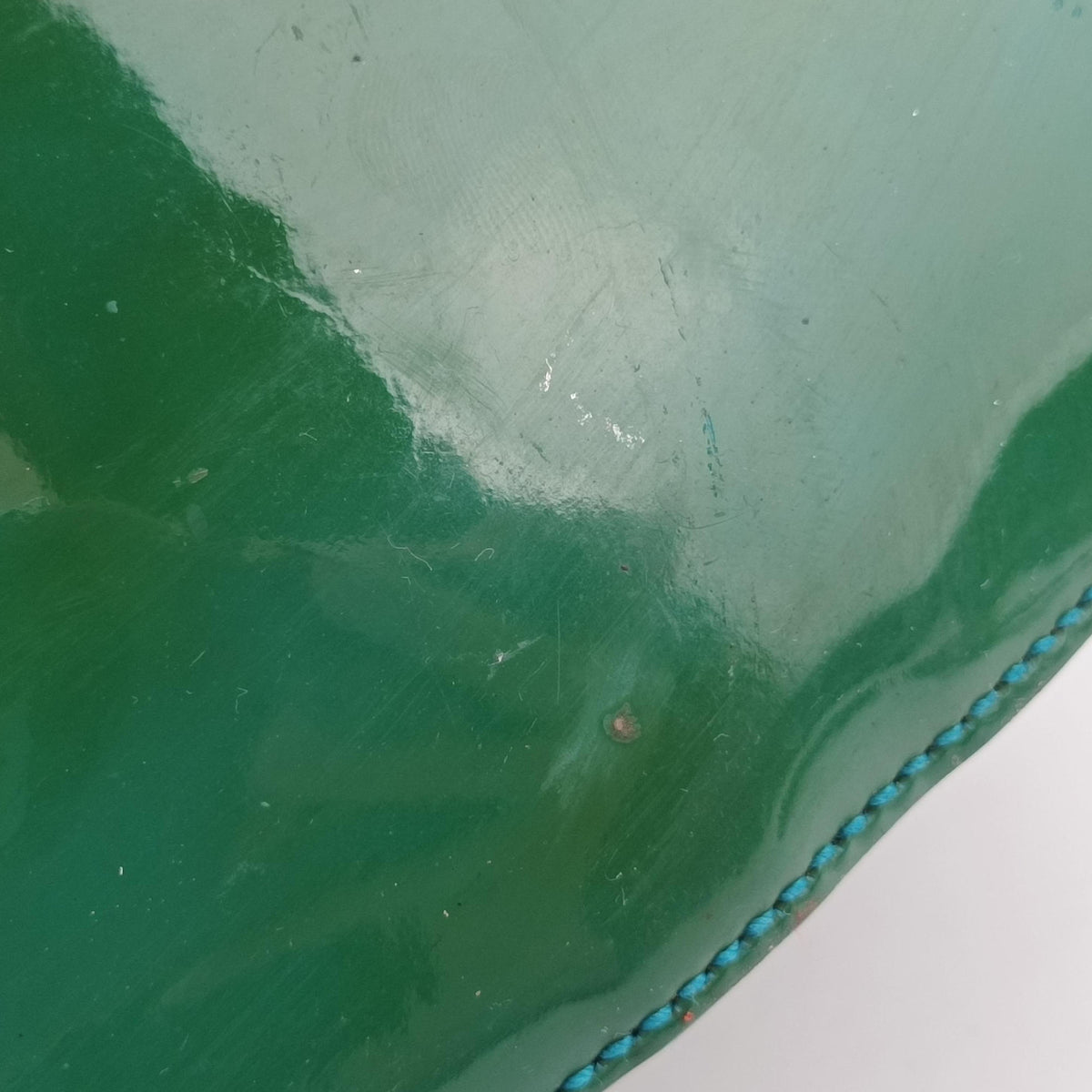 Pre-owned Gucci Microguccissima Green Patent Leather 309617 shoulderbag | stylenewstar