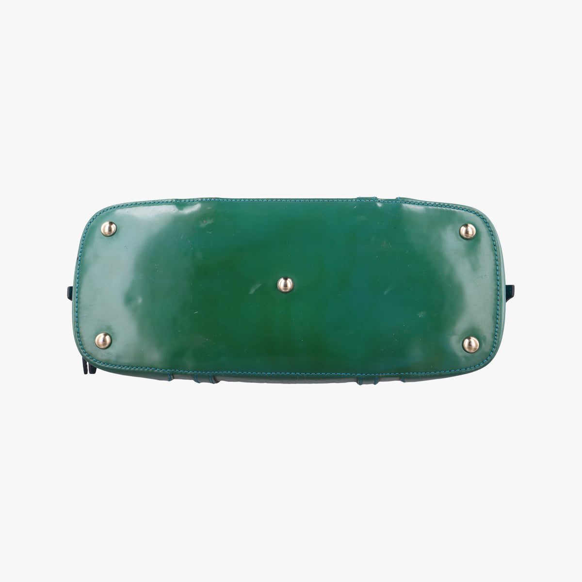 Pre-owned Gucci Microguccissima Green Patent Leather 309617 shoulderbag | stylenewstar