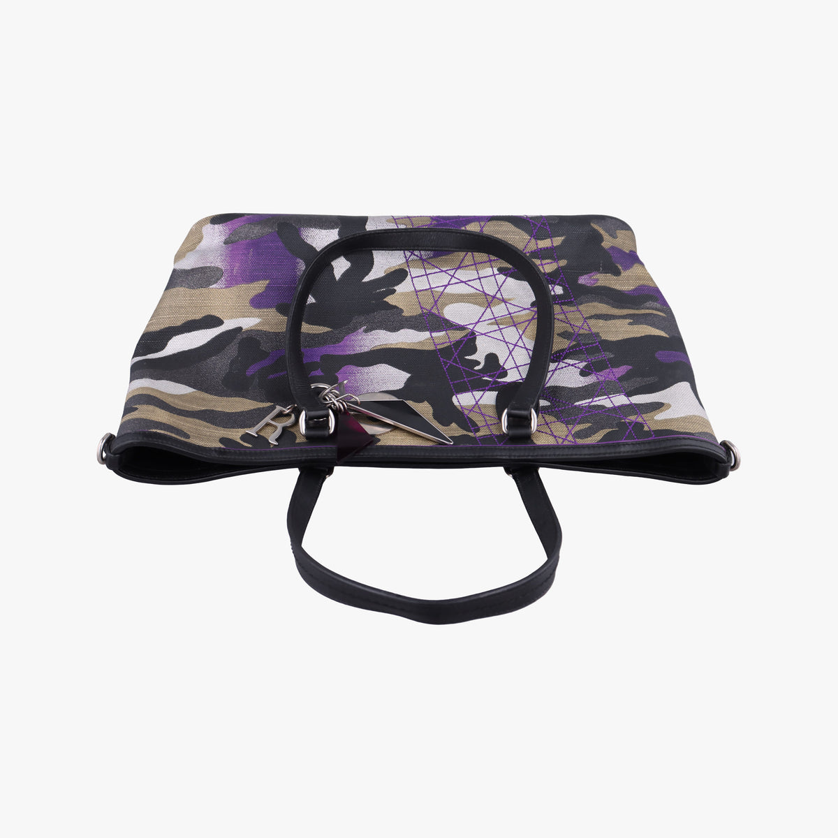 Pre-owned Christian Dior Camouflage Print Bowler Multicolour canvas  shoulderbag | stylenewstar