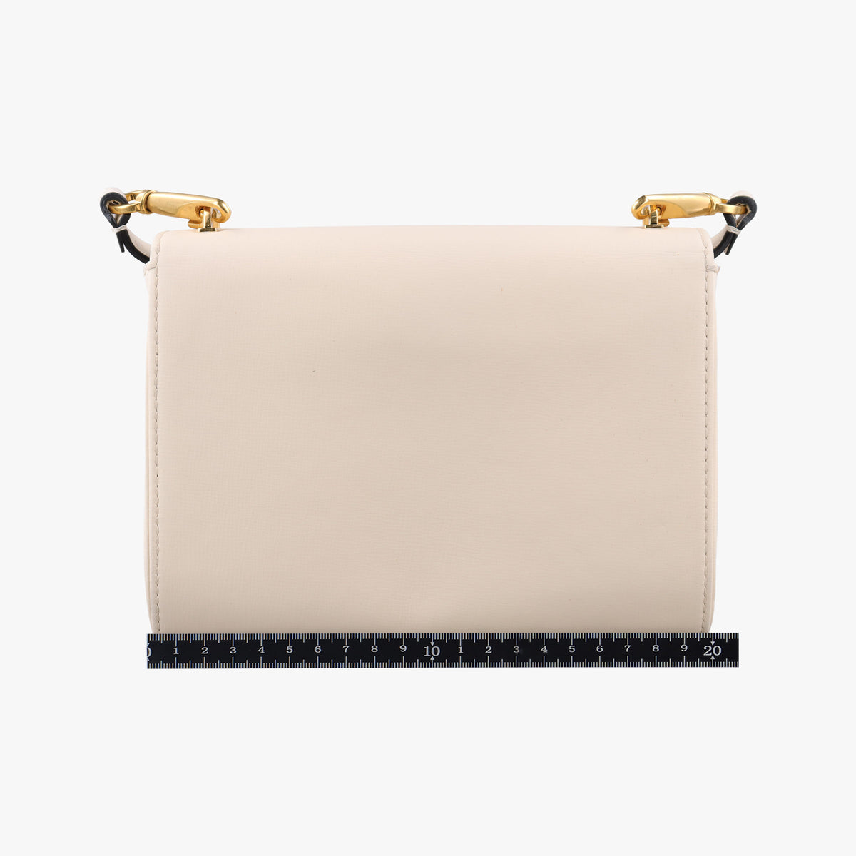 Pre-owned Valentino VLogo White Leather  shoulderbag | stylenewstar