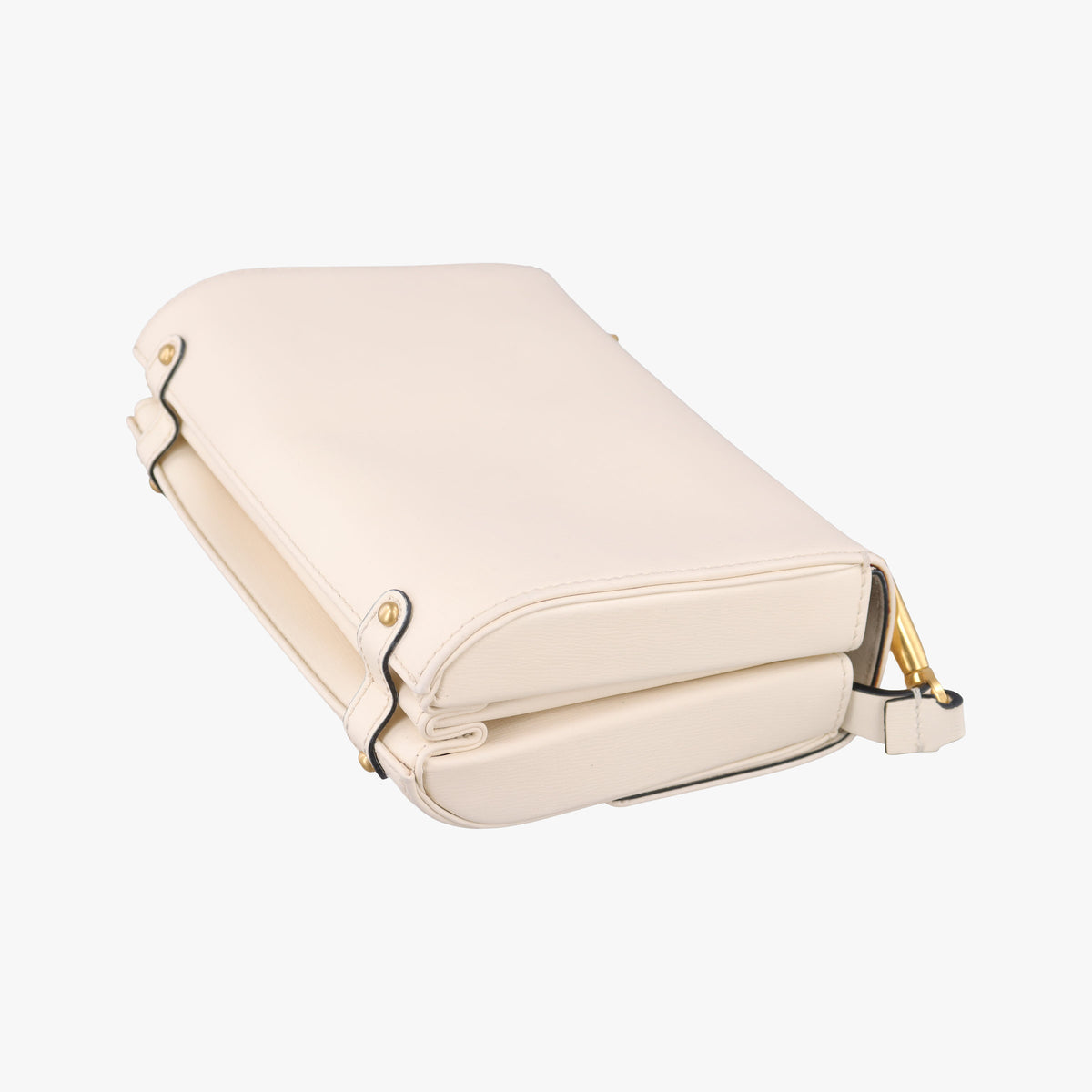 Pre-owned Valentino VLogo White Leather  shoulderbag | stylenewstar