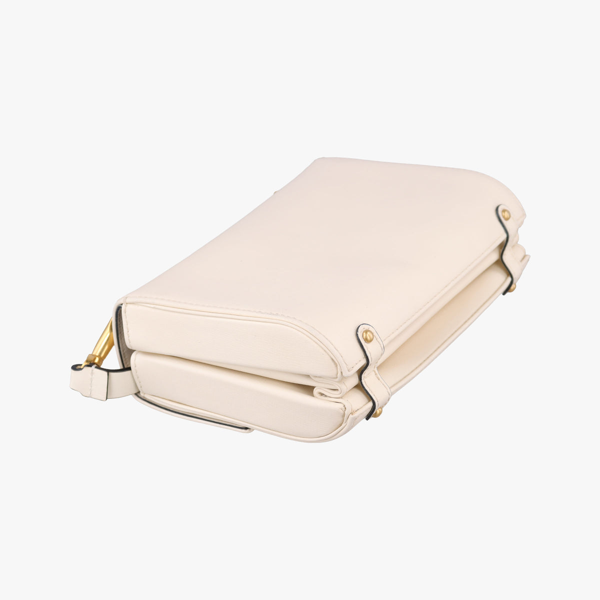 Pre-owned Valentino VLogo White Leather  shoulderbag | stylenewstar
