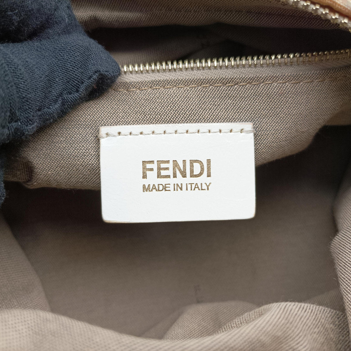 Vintage Fendi Chef Perforated Charm Zucca Print Multicolour canvas 8BR448 handbag | stylenewstar
