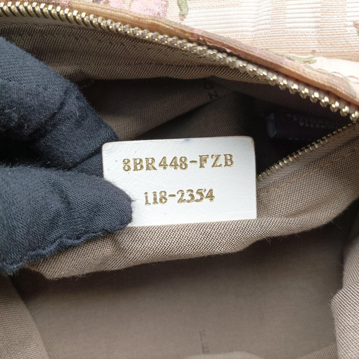 Vintage Fendi Chef Perforated Charm Zucca Print Multicolour canvas 8BR448 handbag | stylenewstar