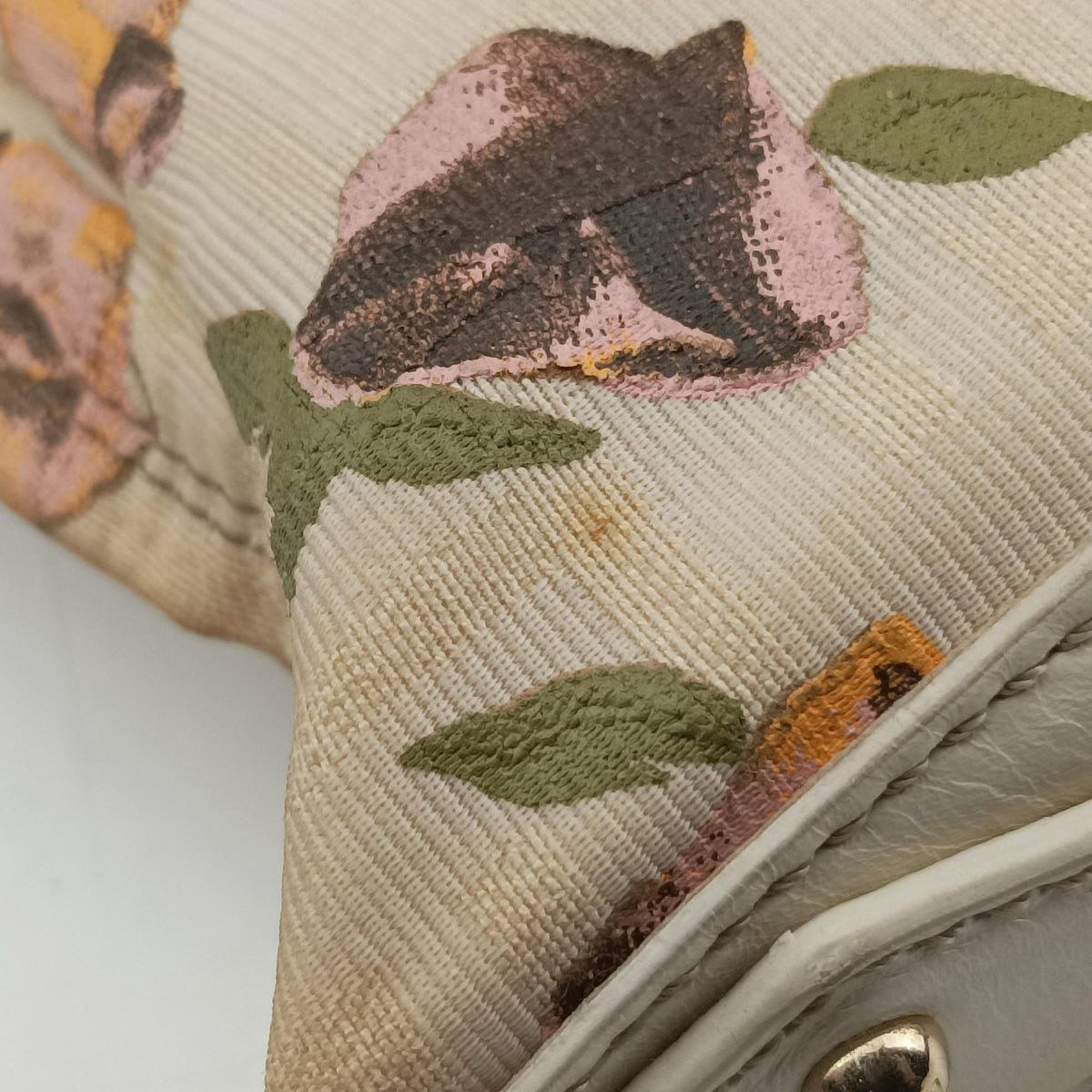Vintage Fendi Chef Perforated Charm Zucca Print Multicolour canvas 8BR448 handbag | stylenewstar
