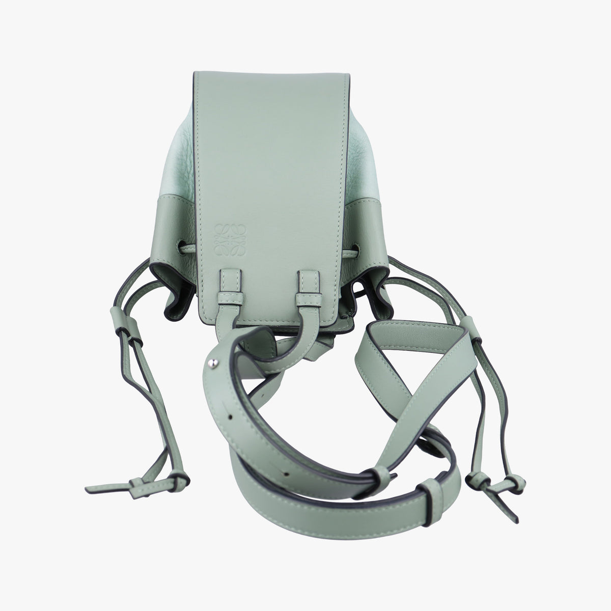 Vintage Loewe hammock Green Leather  shoulderbag | stylenewstar
