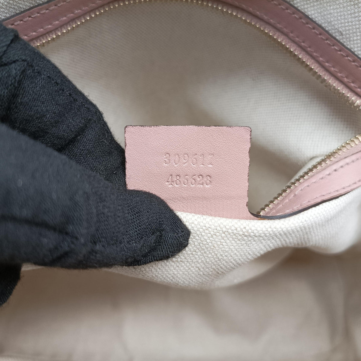 Pre-owned Gucci Microguccissima Beige Patent Leather 309617 shoulderbag | stylenewstar
