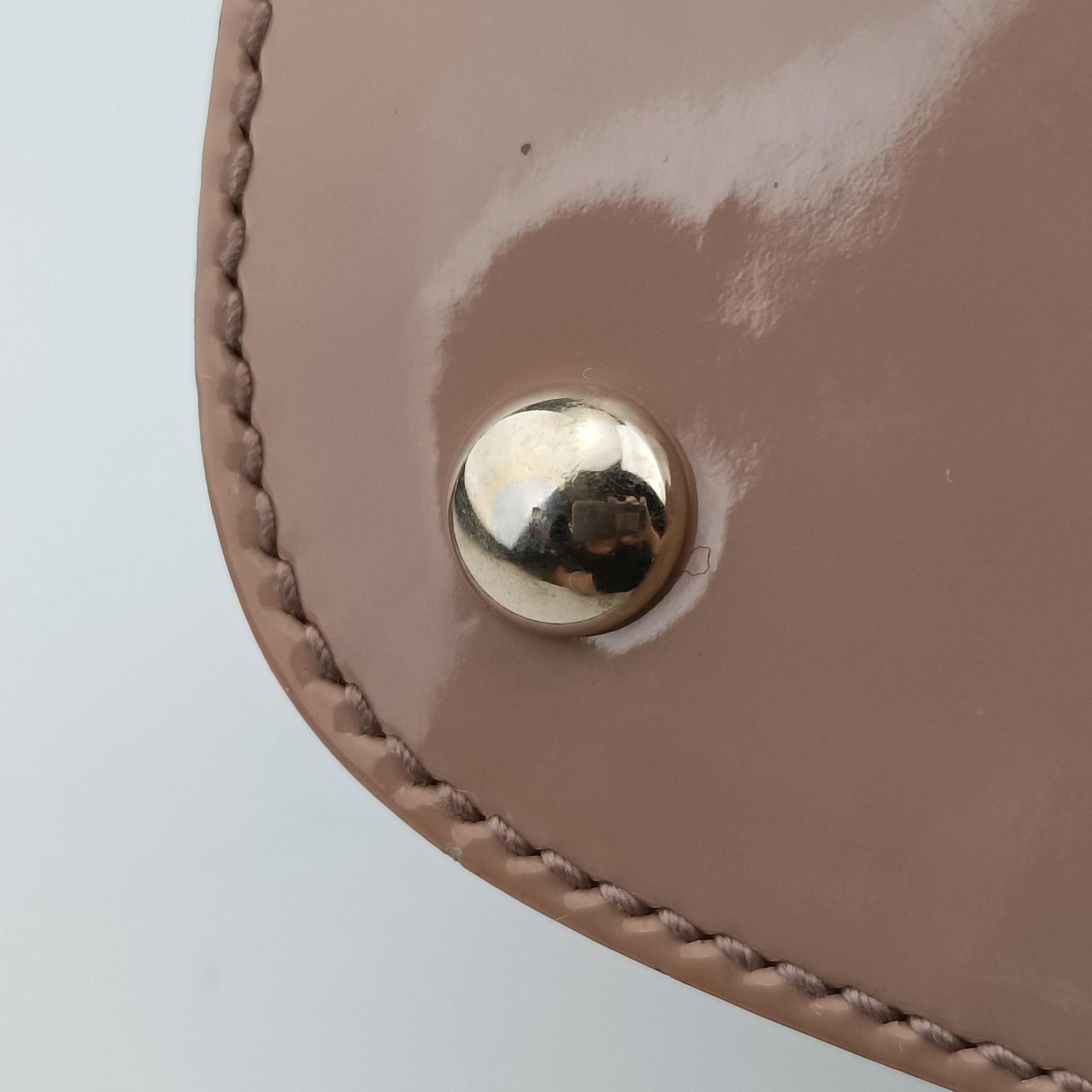 Pre-owned Gucci Microguccissima Beige Patent Leather 309617 shoulderbag | stylenewstar