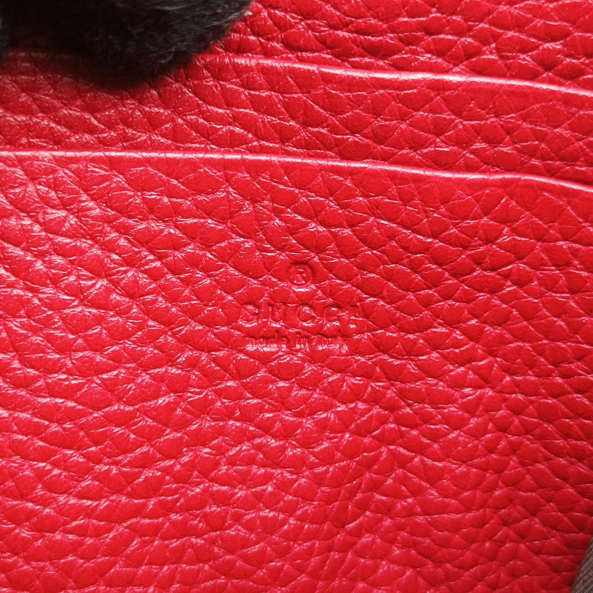 Pre-owned Gucci GG Marmont Red Leather 401232 shoulderbag | stylenewstar