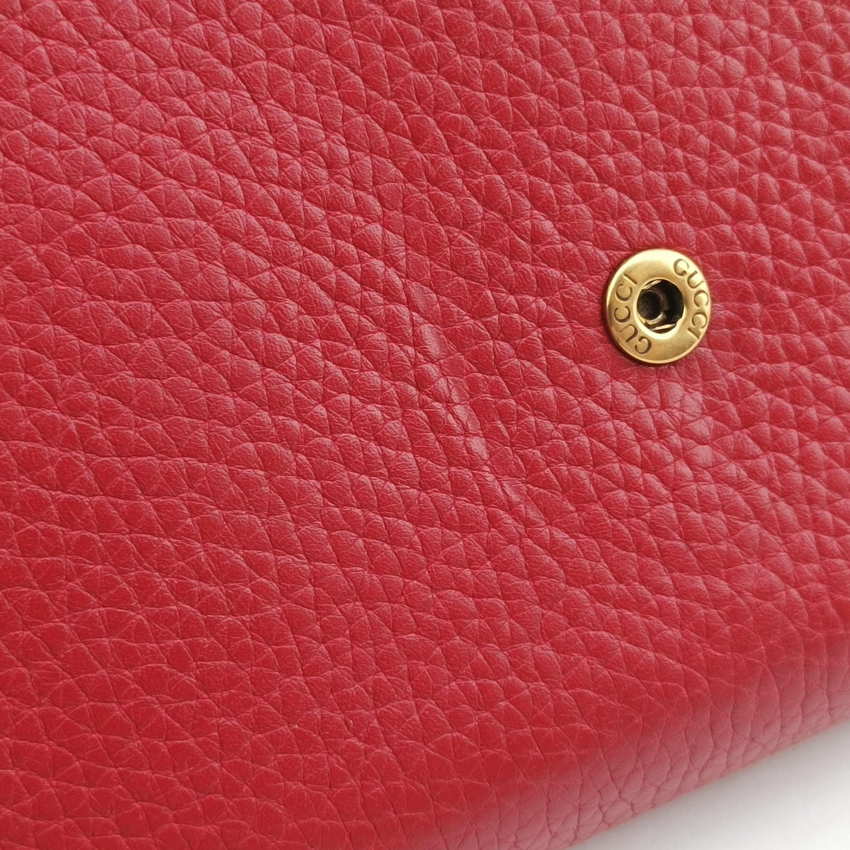Pre-owned Gucci GG Marmont Red Leather 401232 shoulderbag | stylenewstar