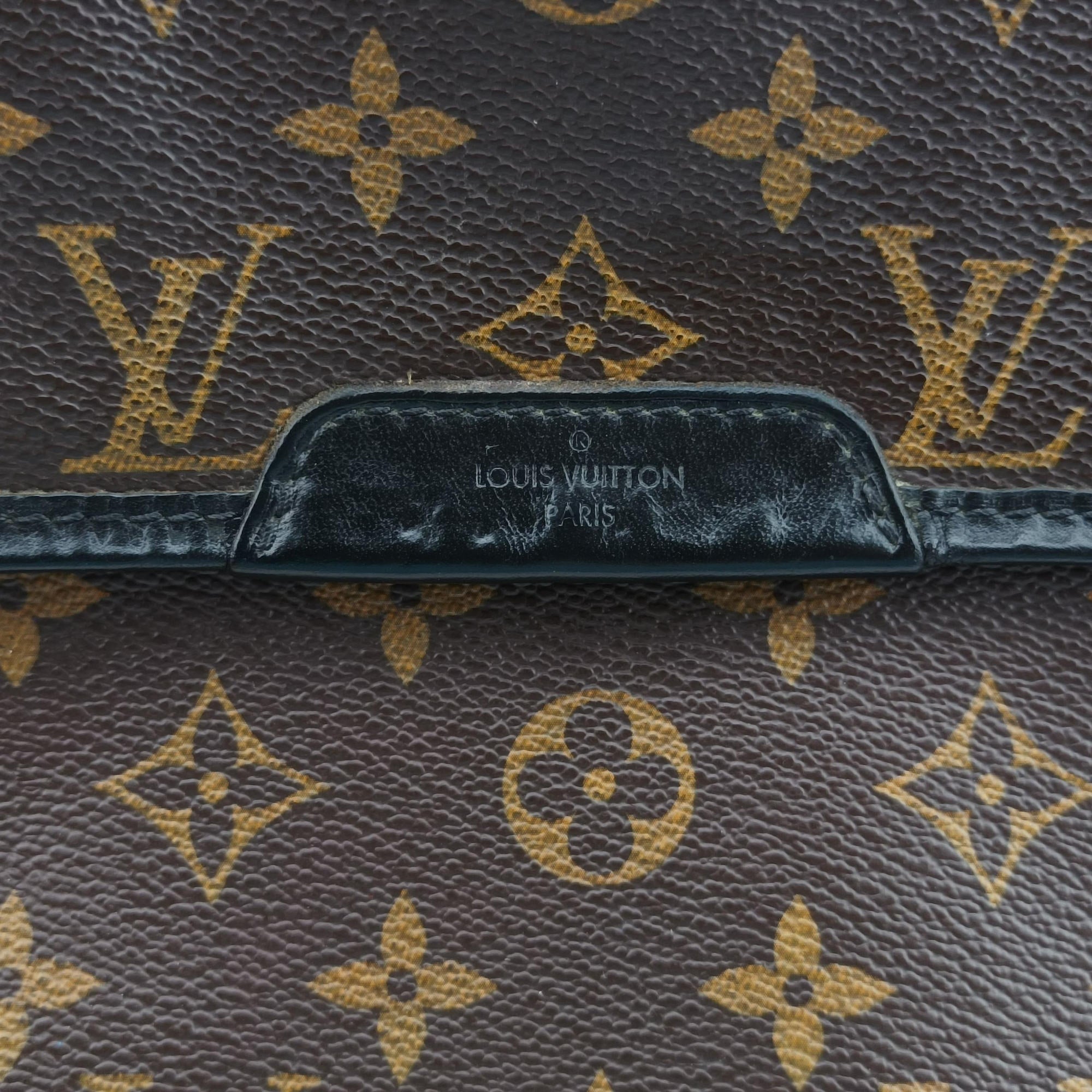 Pre-owned Louis Vuitton BASS GM brown Monogram Macassar M40386 shoulderbag | stylenewstar