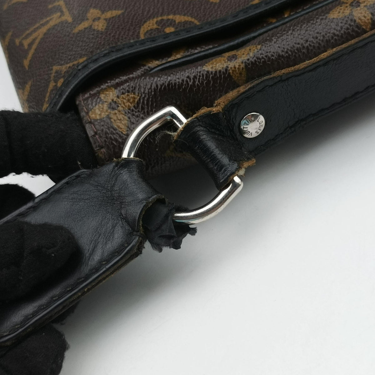 Vintage Louis Vuitton BASS GM brown Monogram Macassar M40386 shoulderbag | stylenewstar