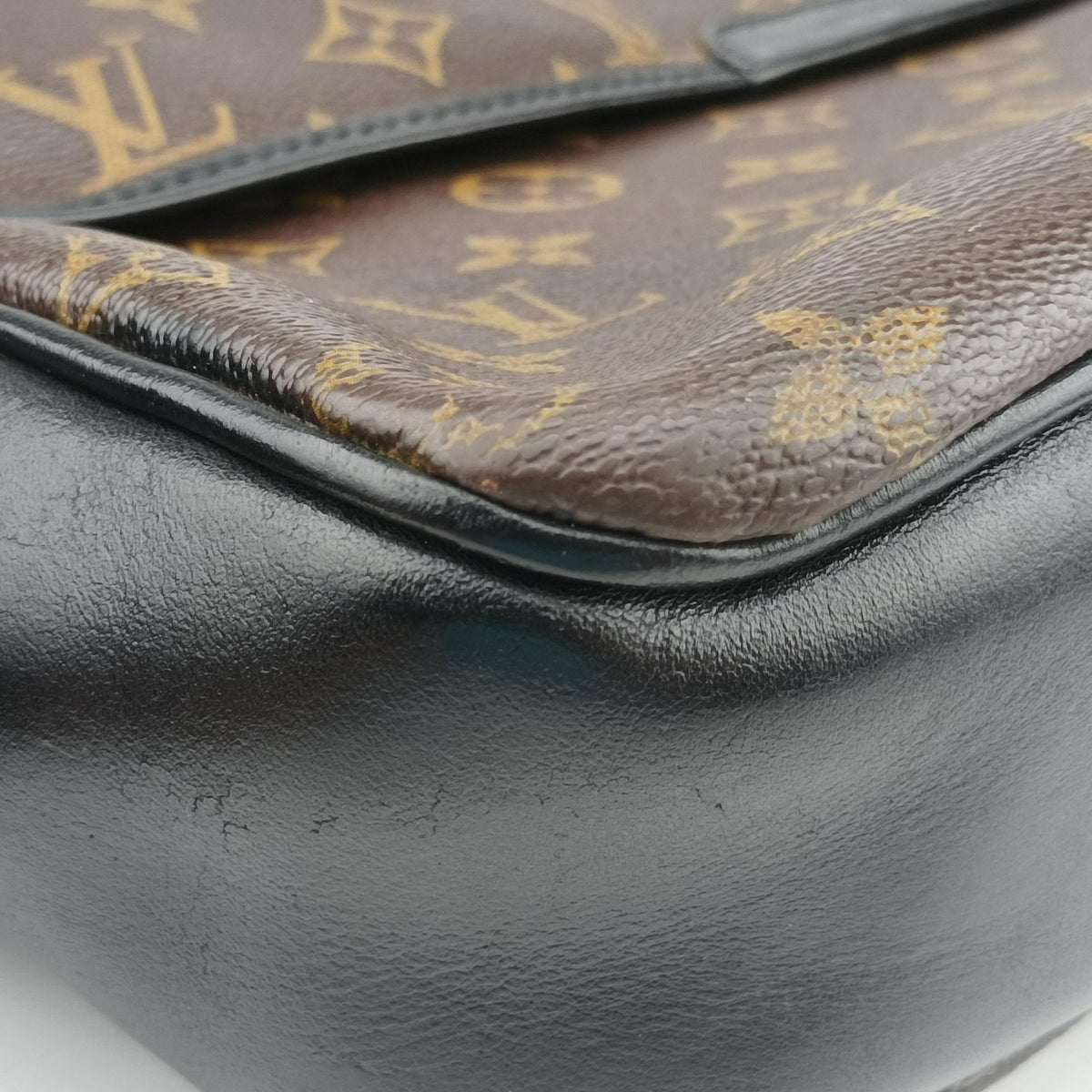 Vintage Louis Vuitton BASS GM brown Monogram Macassar M40386 shoulderbag | stylenewstar