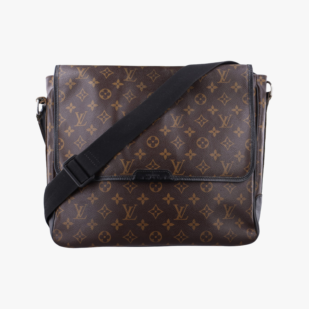 Vintage Louis Vuitton BASS GM brown Monogram Macassar M40386 shoulderbag | stylenewstar