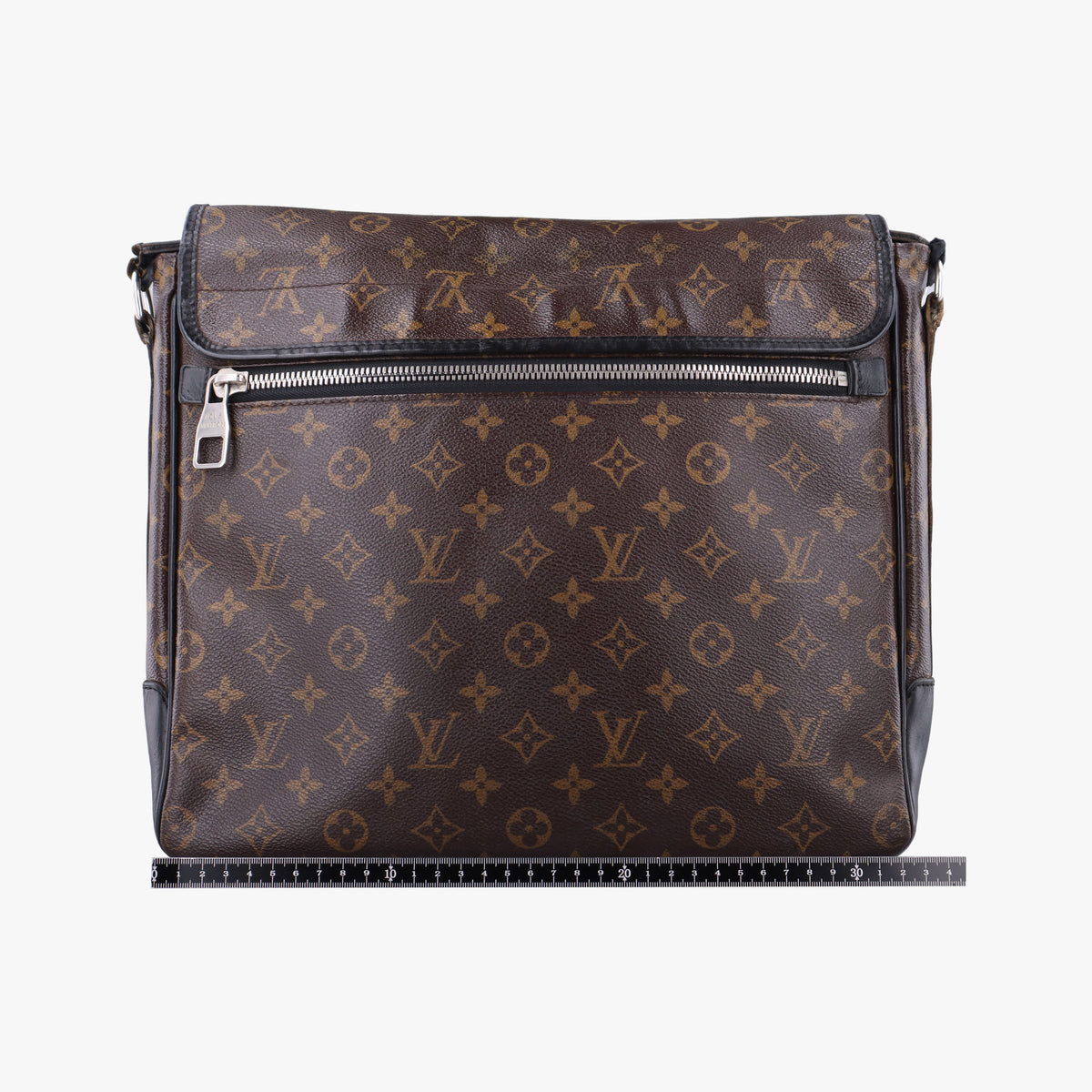 Pre-owned Louis Vuitton BASS GM brown Monogram Macassar M40386 shoulderbag | stylenewstar
