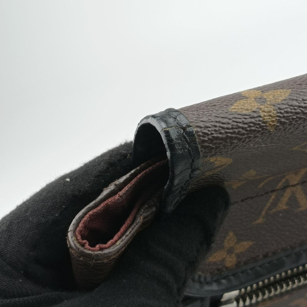 Vintage Louis Vuitton BASS GM brown Monogram Macassar M40386 shoulderbag | stylenewstar