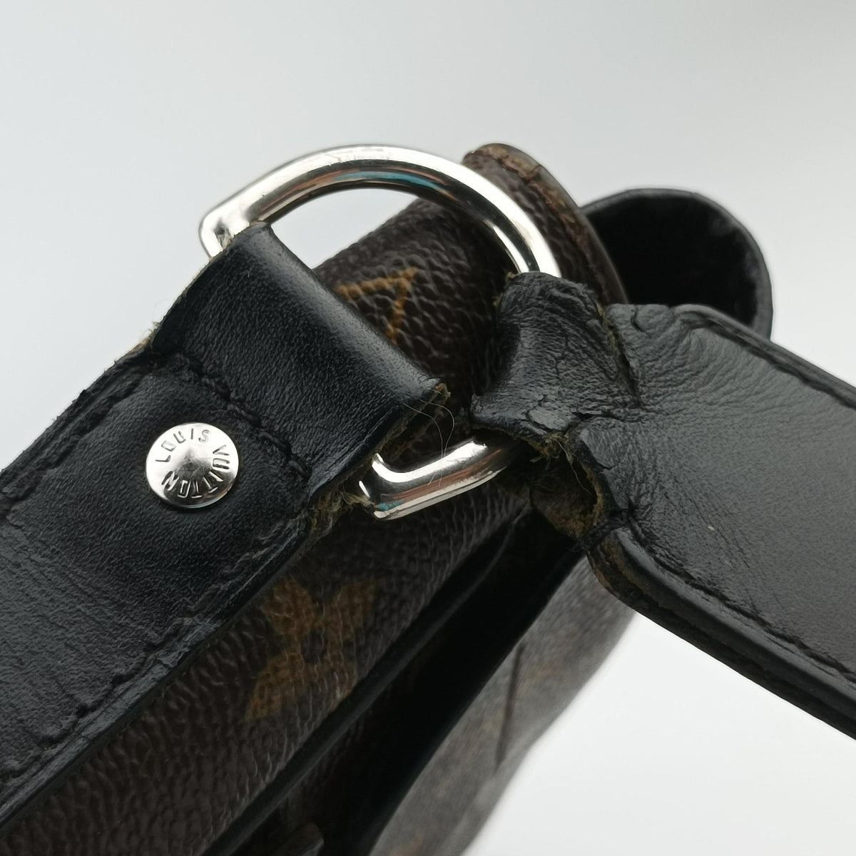 Vintage Louis Vuitton BASS GM brown Monogram Macassar M40386 shoulderbag | stylenewstar