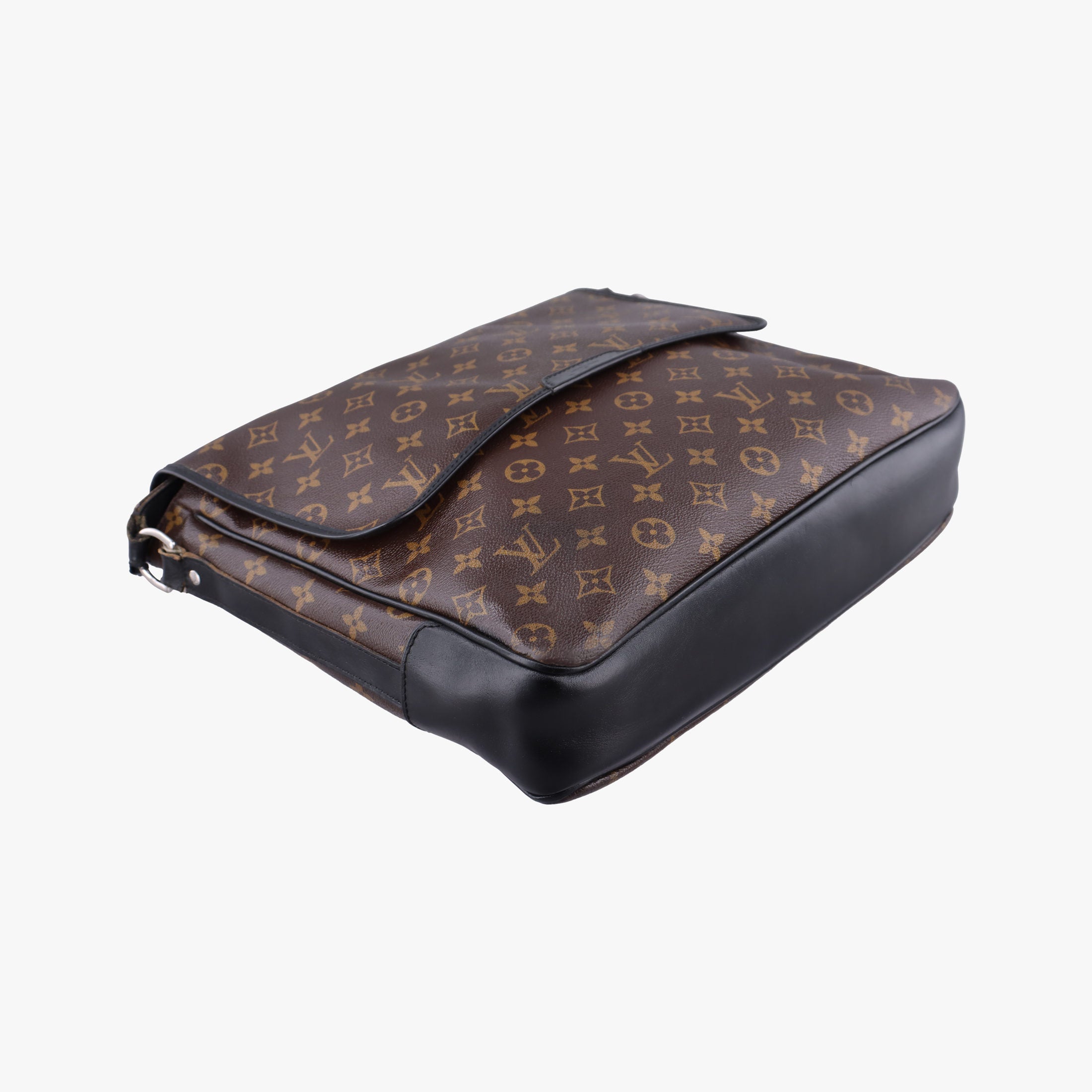 Pre-owned Louis Vuitton BASS GM brown Monogram Macassar M40386 shoulderbag | stylenewstar