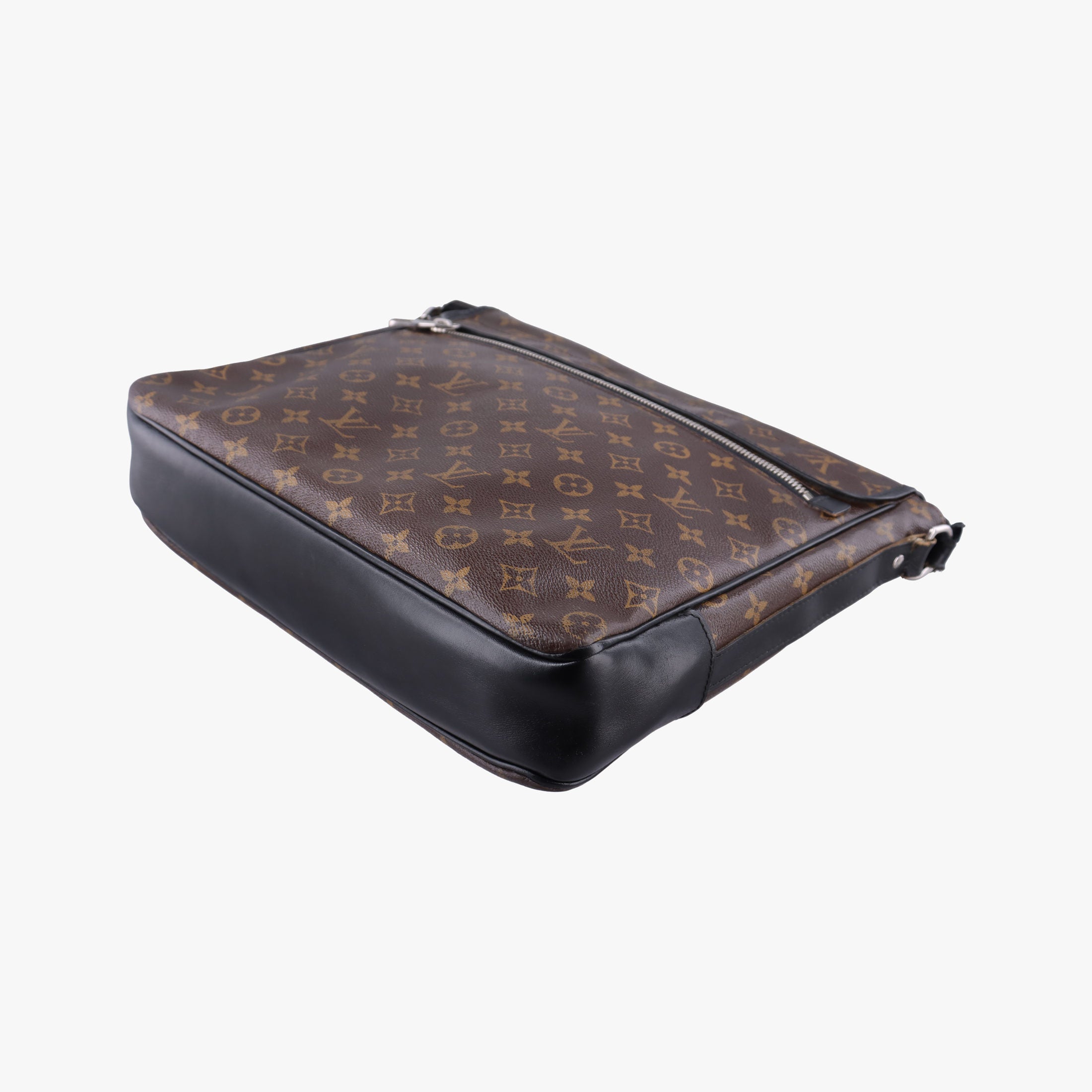 Pre-owned Louis Vuitton BASS GM brown Monogram Macassar M40386 shoulderbag | stylenewstar