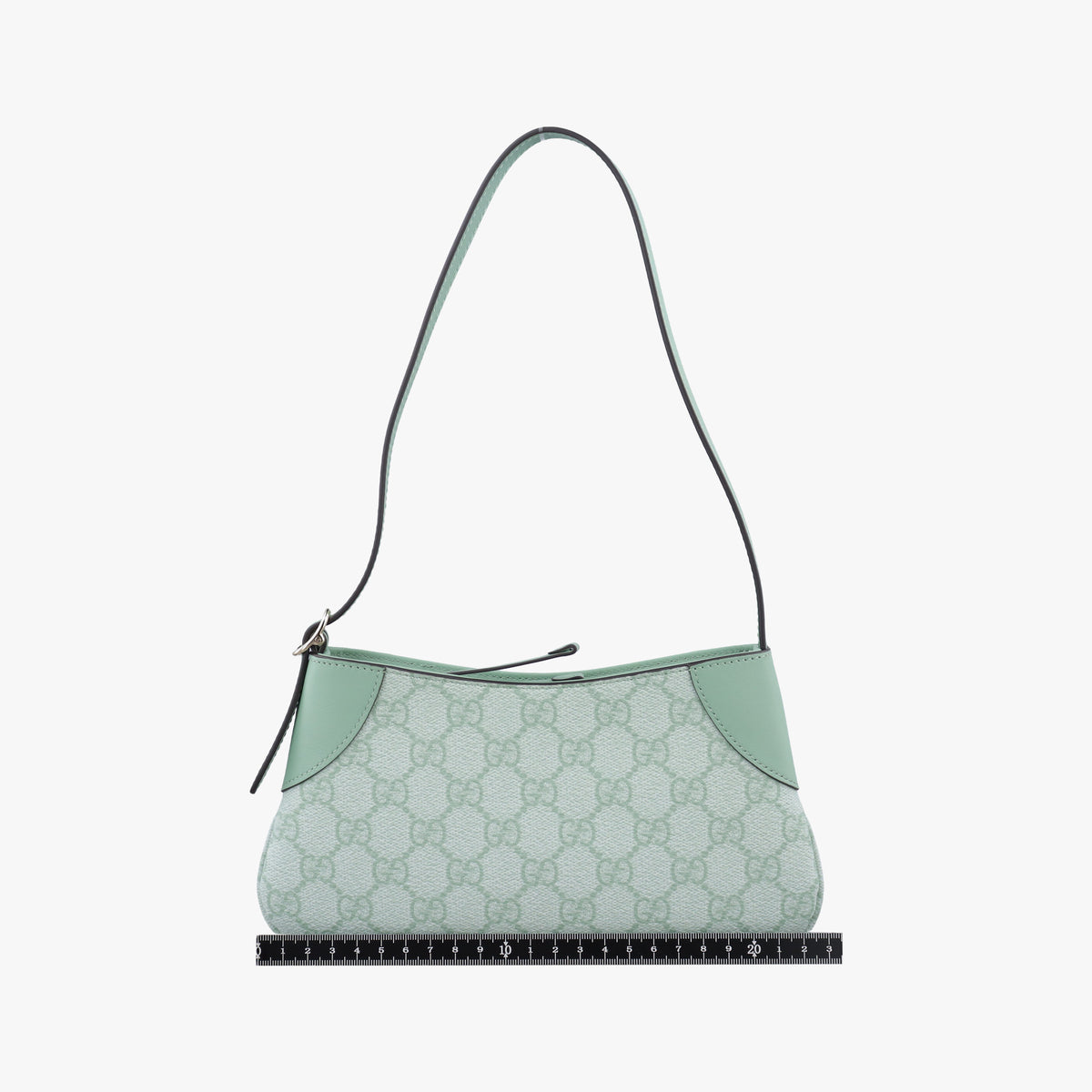 Pre-owned Gucci GG Emblem Green GG Coated Canvas×Leather 820696 handbag | stylenewstar