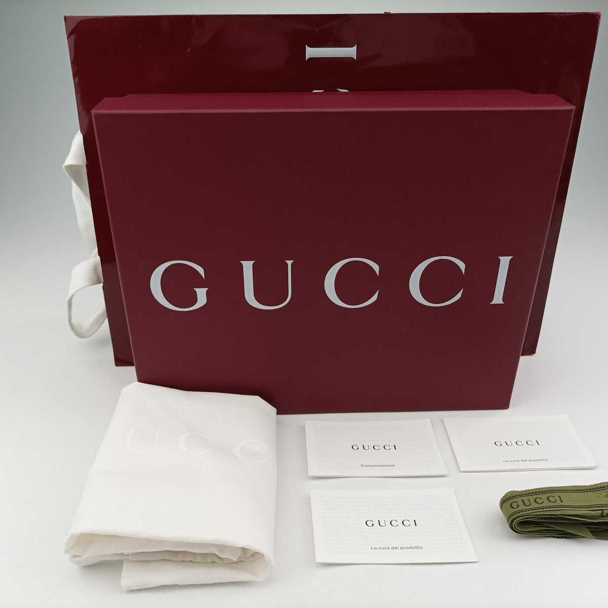 Pre-owned Gucci GG Emblem Green GG Coated Canvas×Leather 820696 handbag | stylenewstar