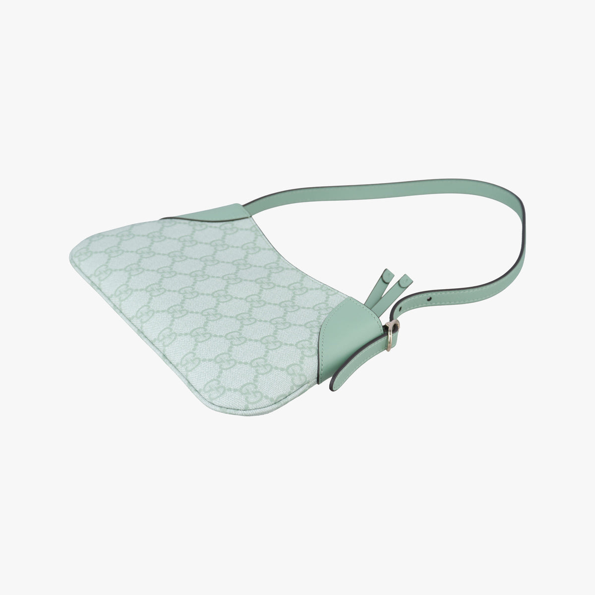 Pre-owned Gucci GG Emblem Green GG Coated Canvas×Leather 820696 handbag | stylenewstar