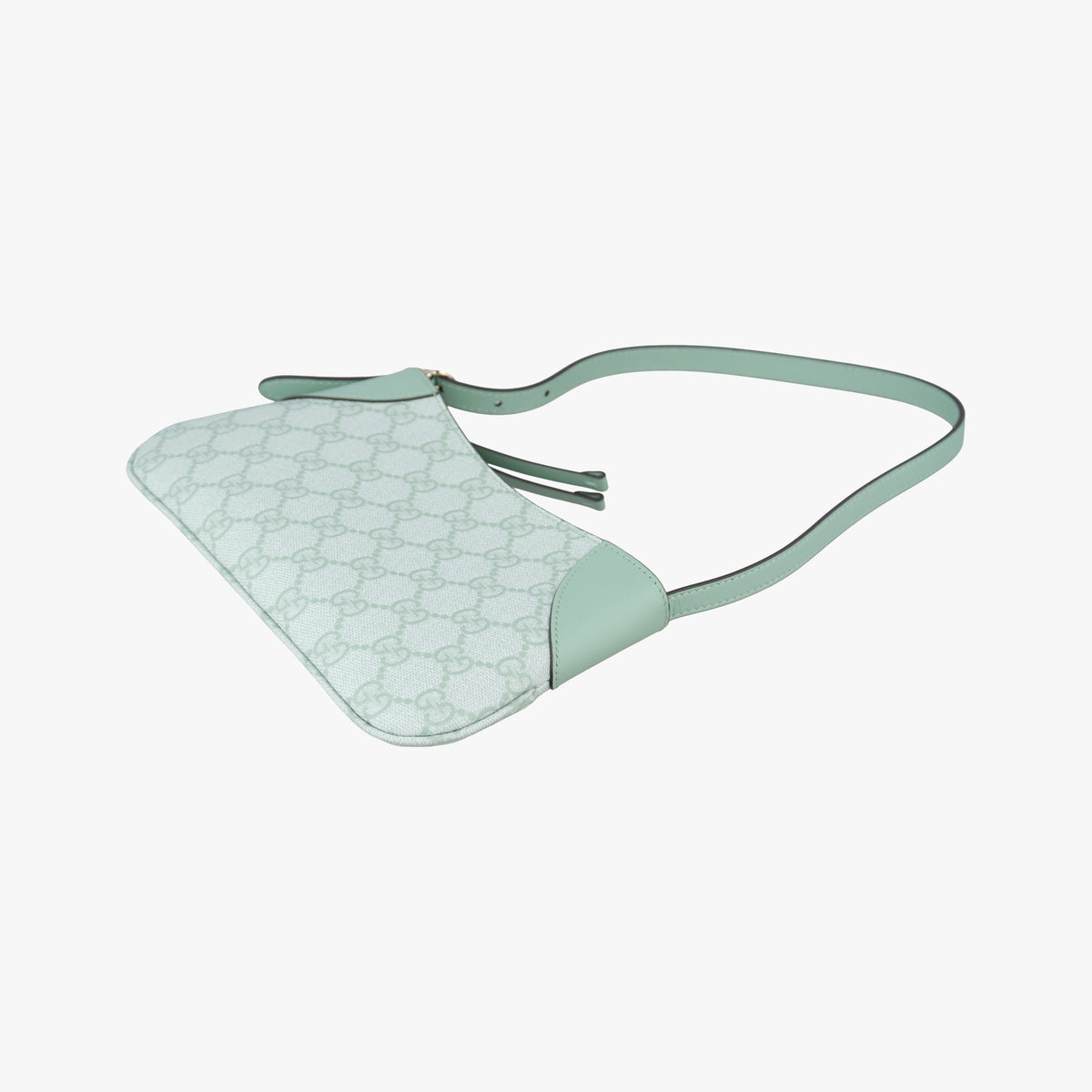 Pre-owned Gucci GG Emblem Green GG Coated Canvas×Leather 820696 handbag | stylenewstar