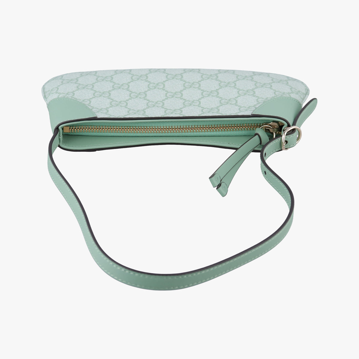 Pre-owned Gucci GG Emblem Green GG Coated Canvas×Leather 820696 handbag | stylenewstar