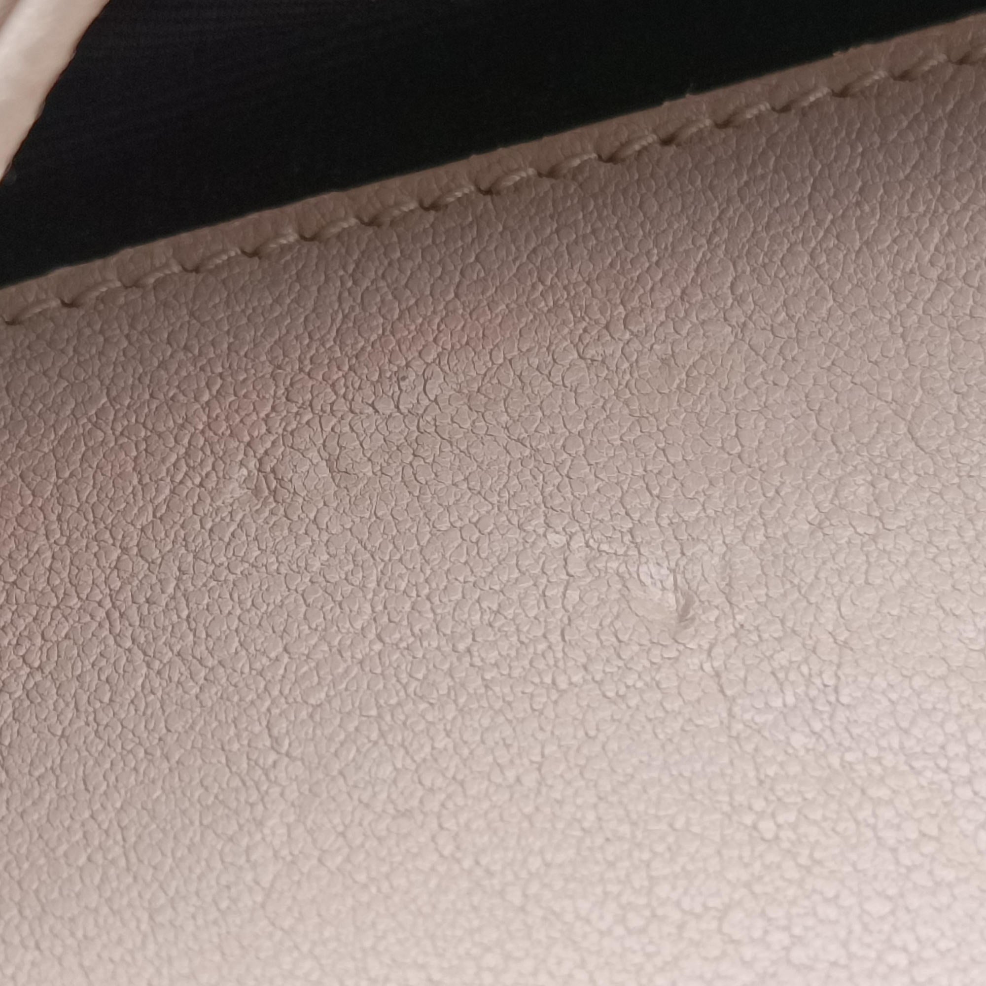 Pre-owned Yves Saint Laurent COLLEGE Beige Leather 487212 shoulderbag | stylenewstar