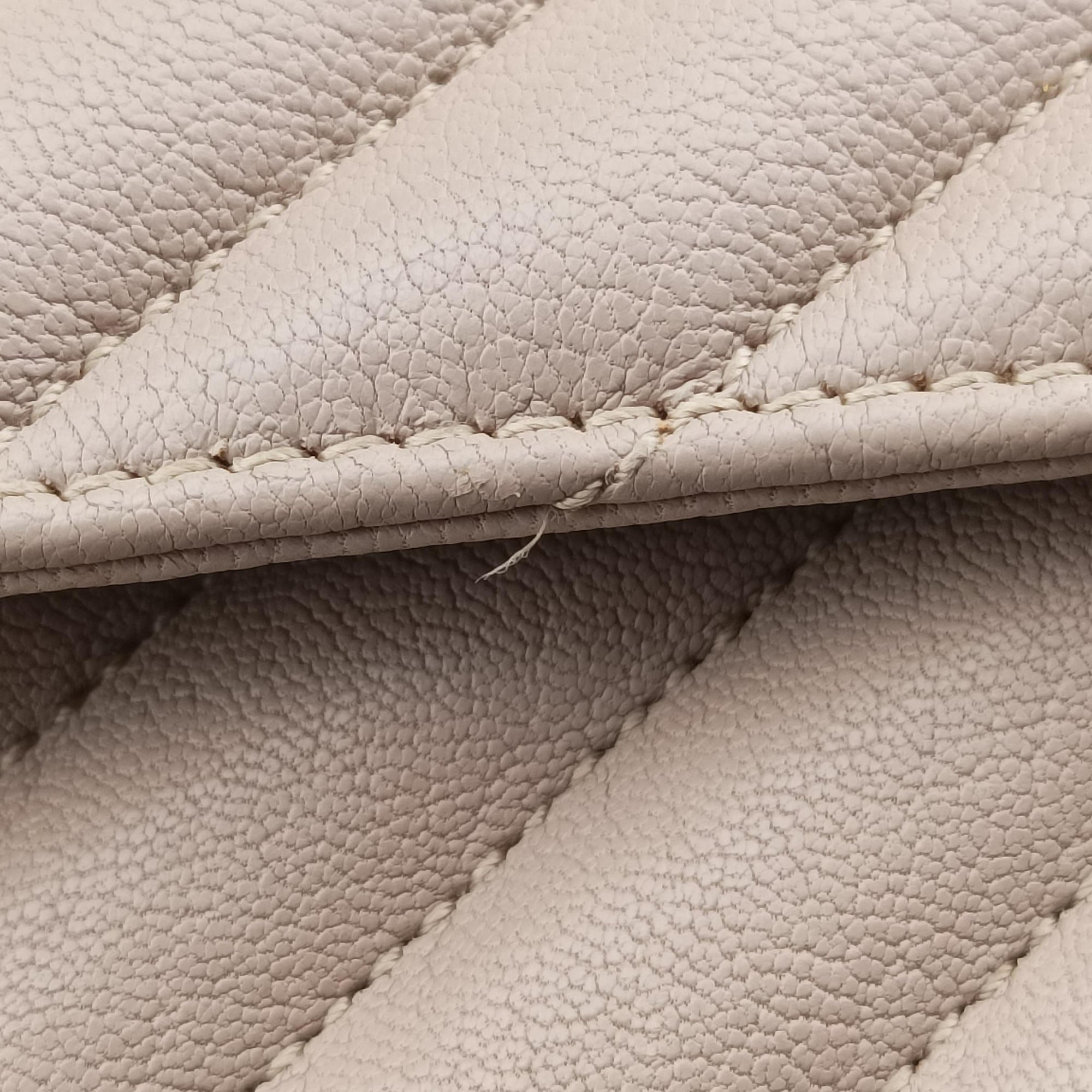 Pre-owned Yves Saint Laurent COLLEGE Beige Leather 487212 shoulderbag | stylenewstar