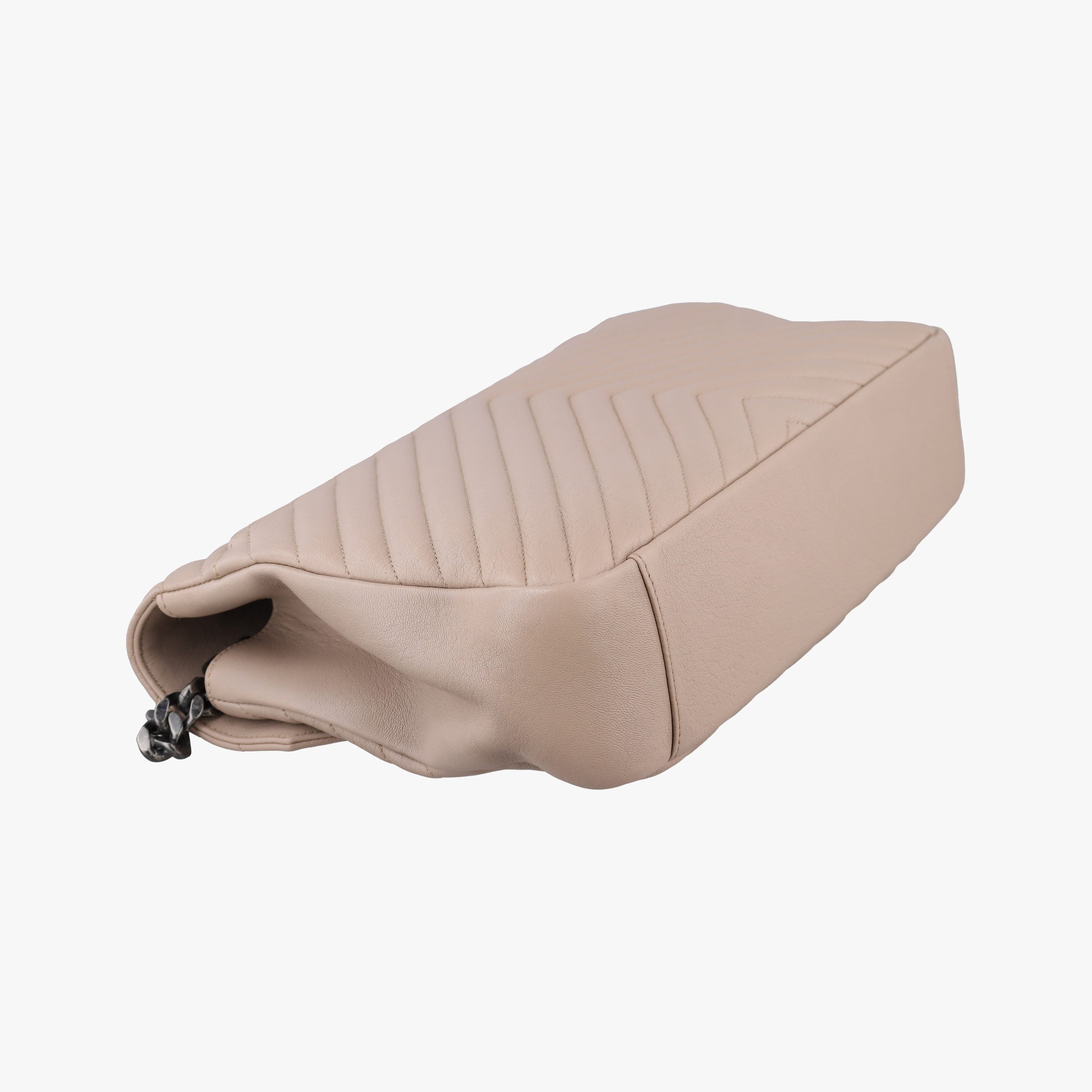 Pre-owned Yves Saint Laurent COLLEGE Beige Leather 487212 shoulderbag | stylenewstar