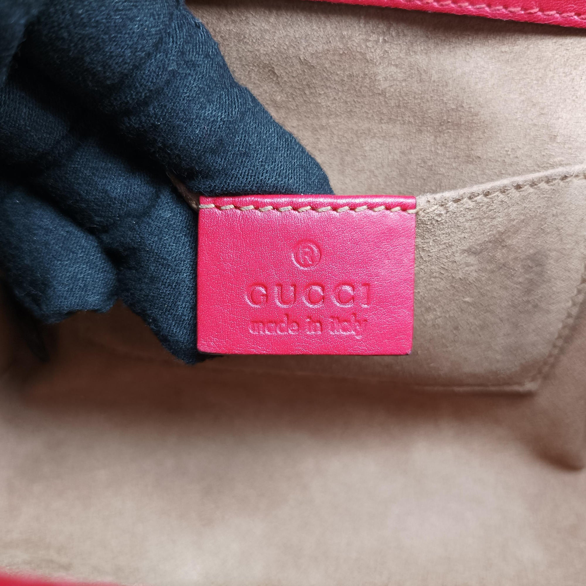 Pre-owned Gucci Padlock beige×multi PVC coated canvas×Leather 409487 shoulderbag | stylenewstar