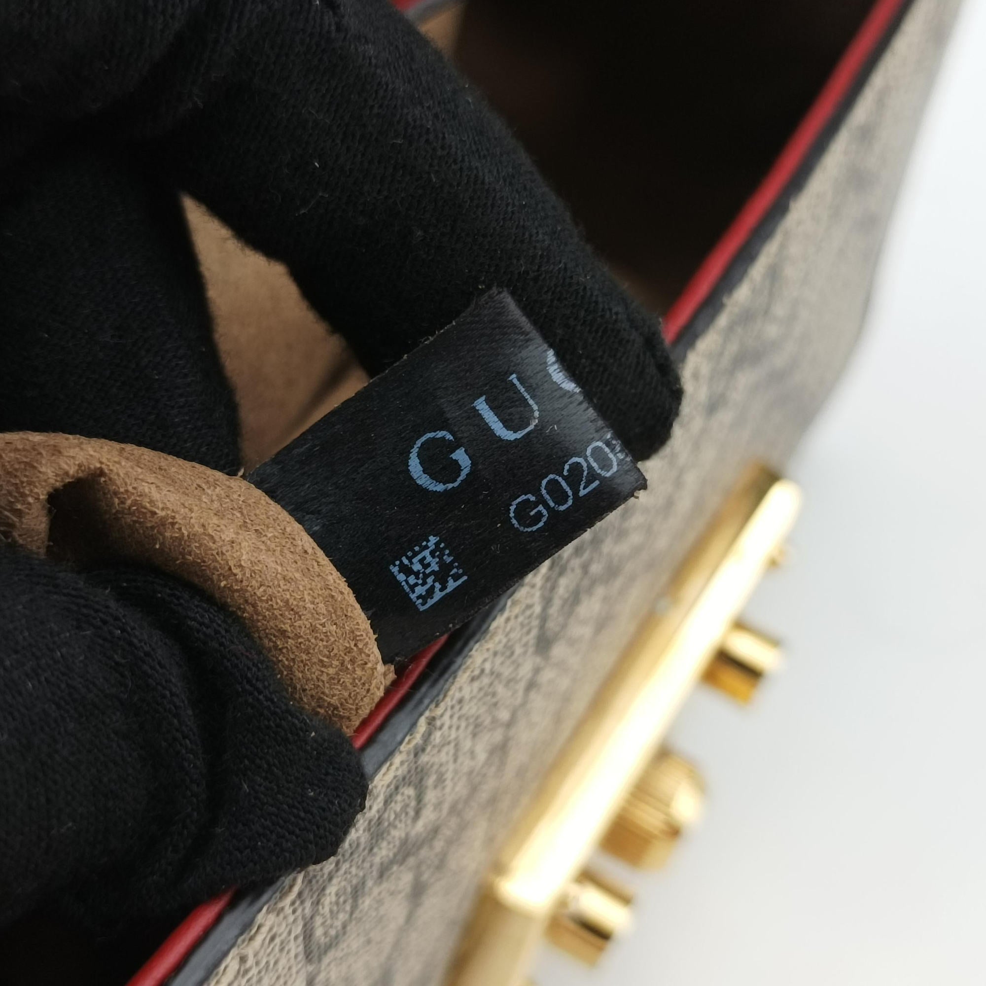 Pre-owned Gucci Padlock beige×multi PVC coated canvas×Leather 409487 shoulderbag | stylenewstar