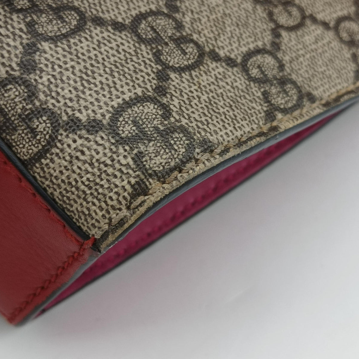 Pre-owned Gucci Padlock beige×multi PVC coated canvas×Leather 409487 shoulderbag | stylenewstar