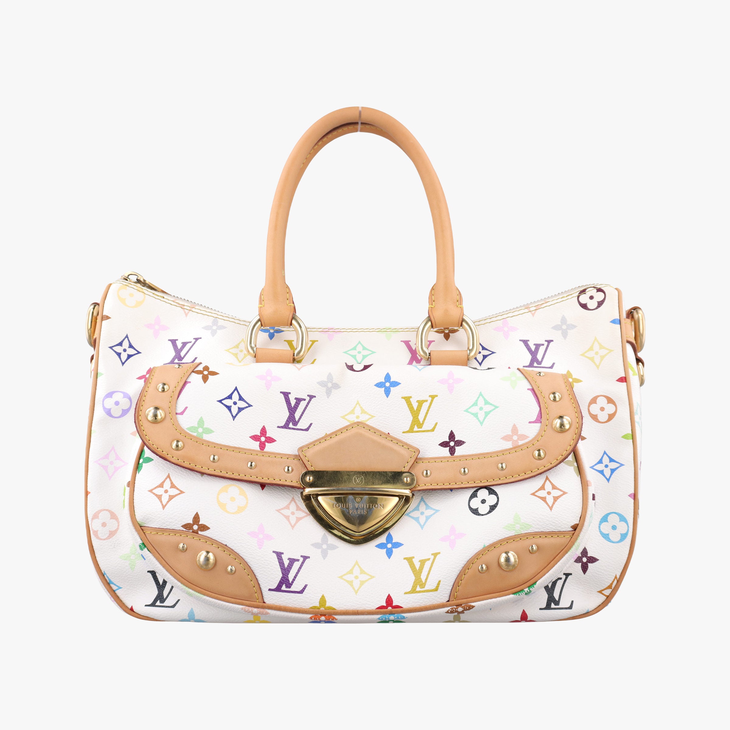 Vintage Louis Vuitton RITA white Monogram Multicolor M40125 handbag | stylenewstar
