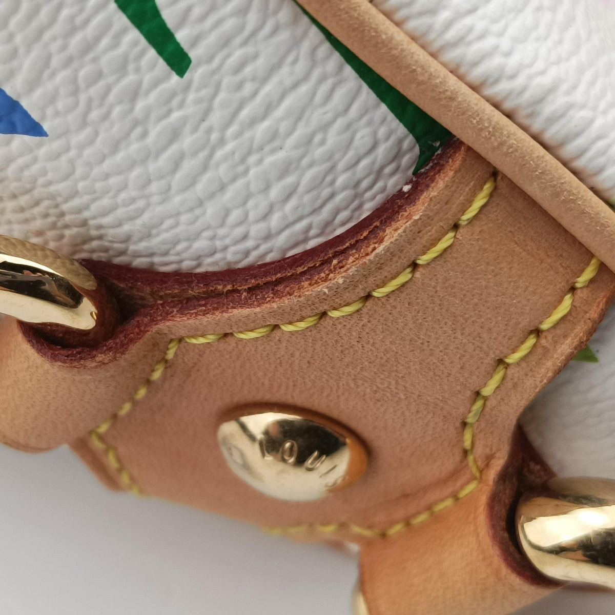 Vintage Louis Vuitton RITA white Monogram Multicolor M40125 handbag | stylenewstar