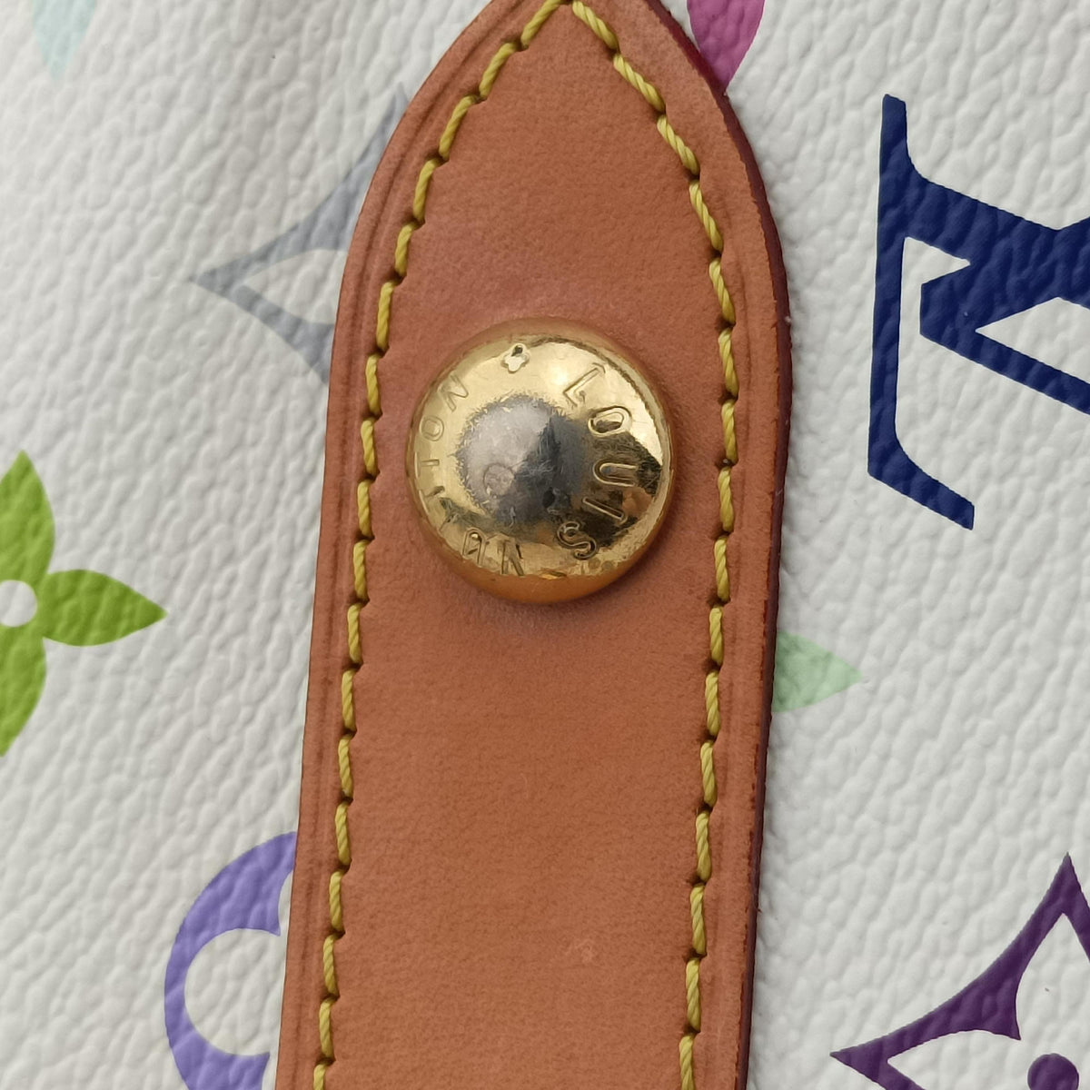 Vintage Louis Vuitton RITA white Monogram Multicolor M40125 handbag | stylenewstar