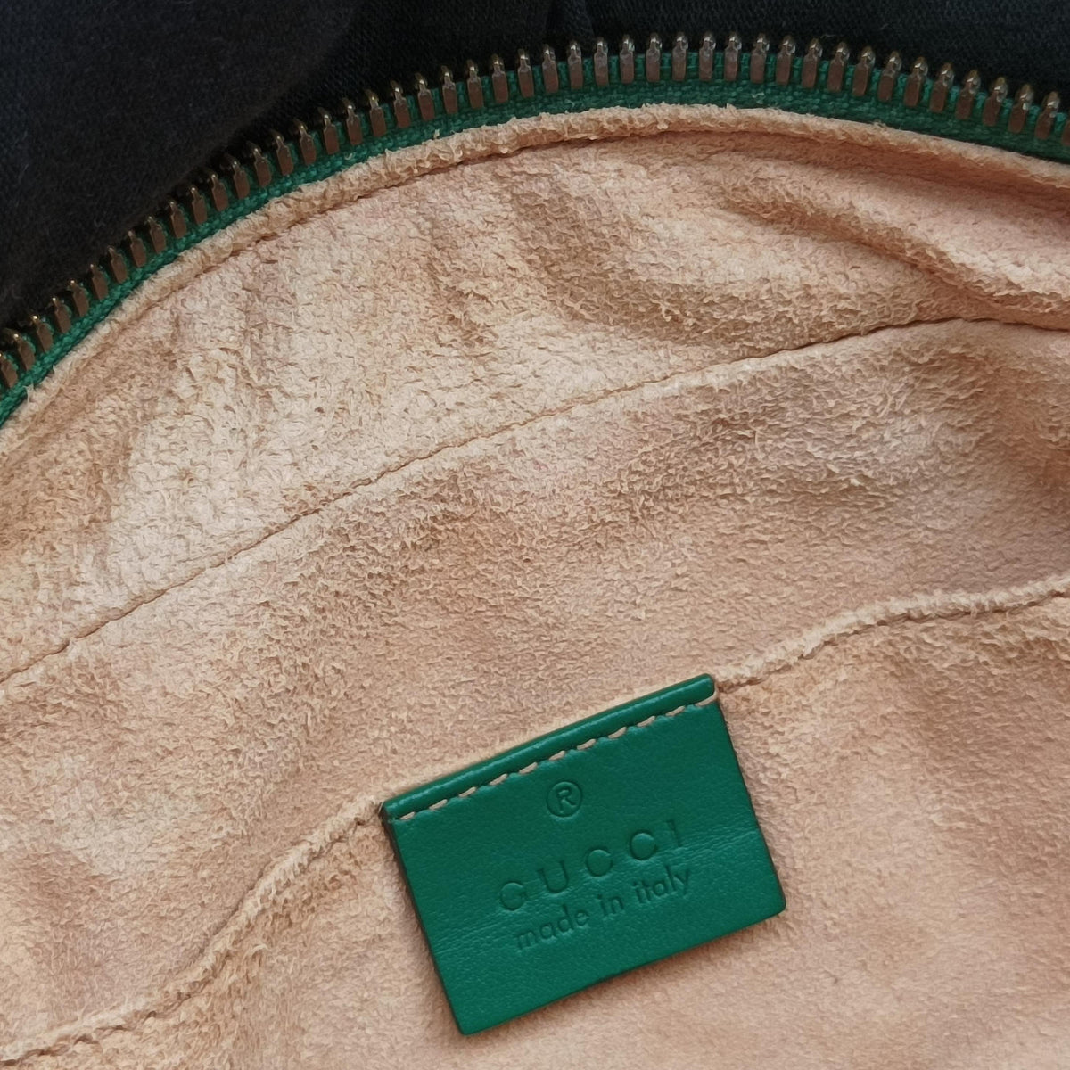 Pre-owned Gucci GG Marmont Green Leather 447632 shoulderbag | stylenewstar