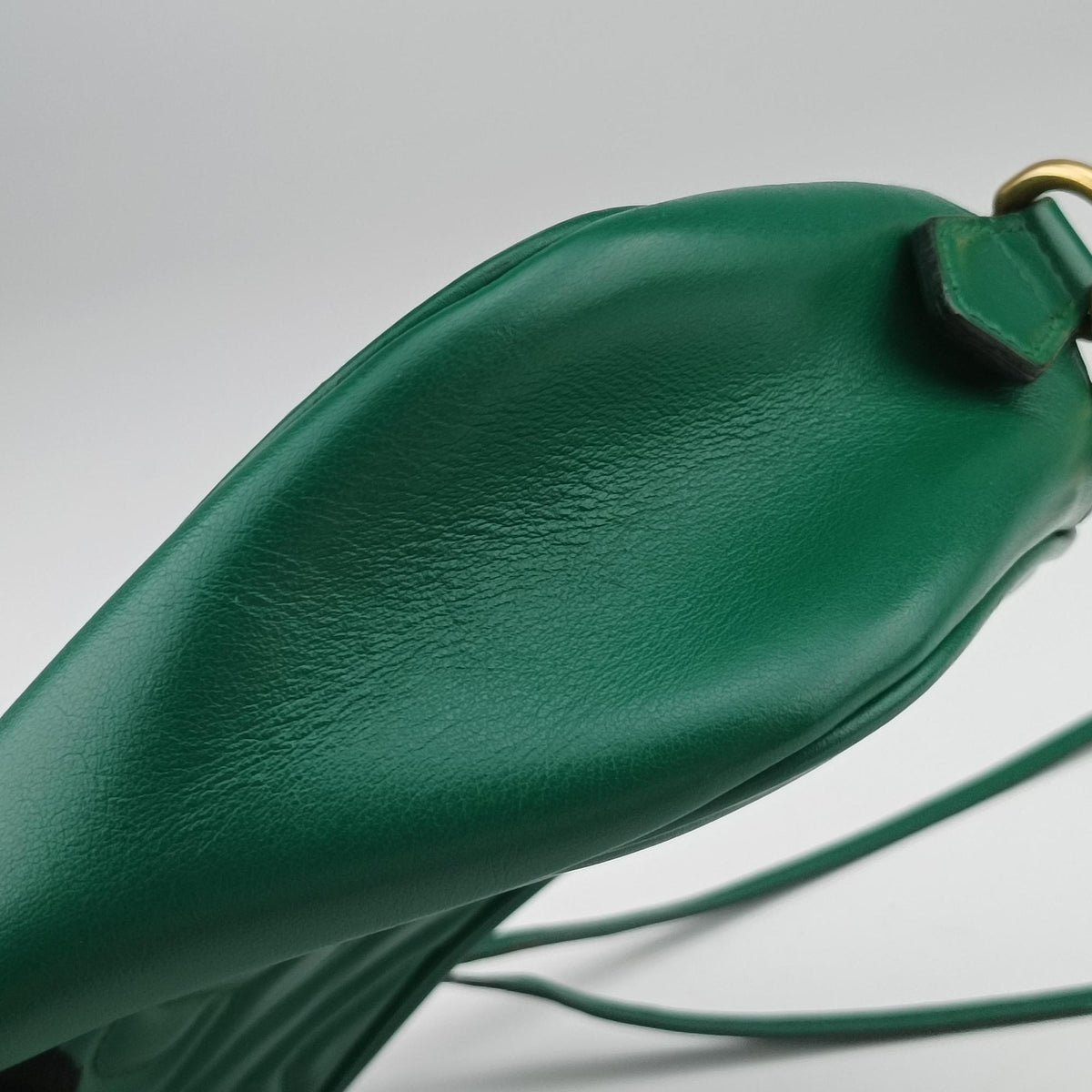 Pre-owned Gucci GG Marmont Green Leather 447632 shoulderbag | stylenewstar