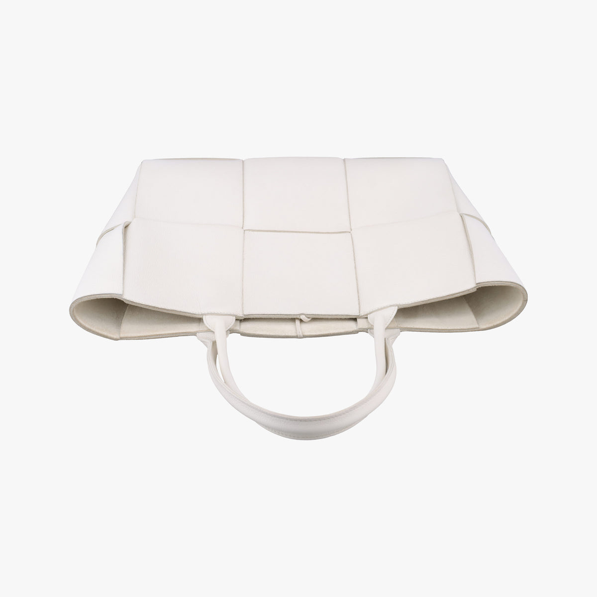 Pre-owned Bottega Veneta The Arcotote White lambskin  handbag | stylenewstar