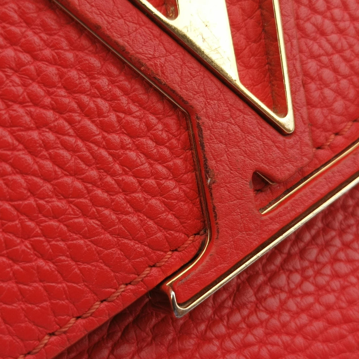Pre-owned Louis Vuitton VOLTA Parnassus Ruby Taurillon leather M50543 shoulderbag | stylenewstar