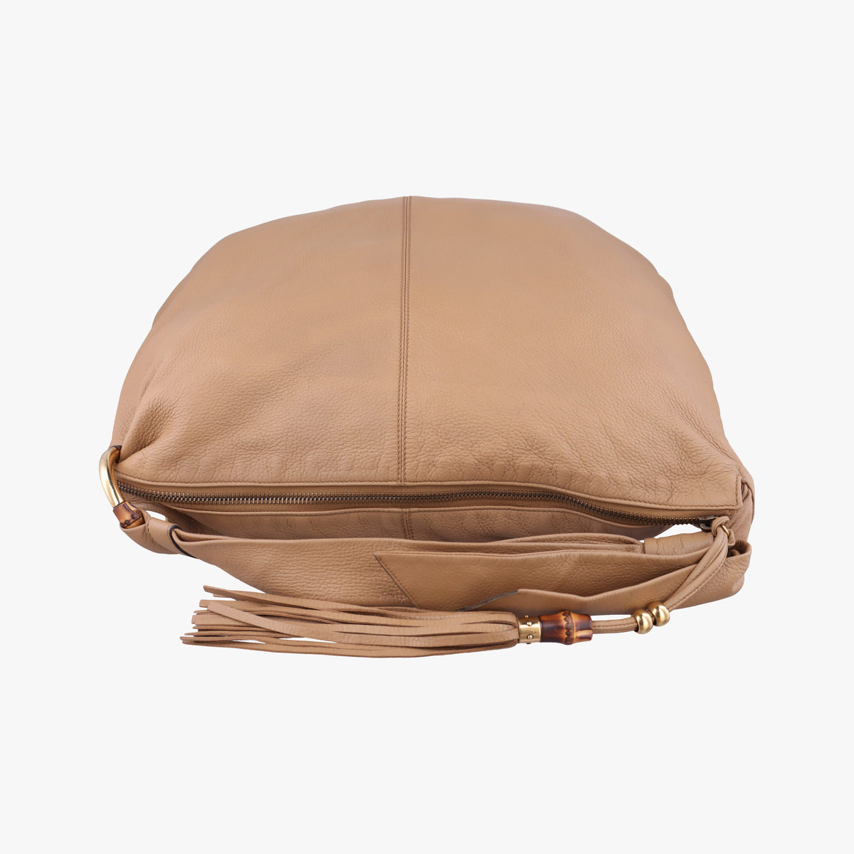 Pre-owned Gucci Jungle hobo Beige leather 232929 shoulderbag | stylenewstar