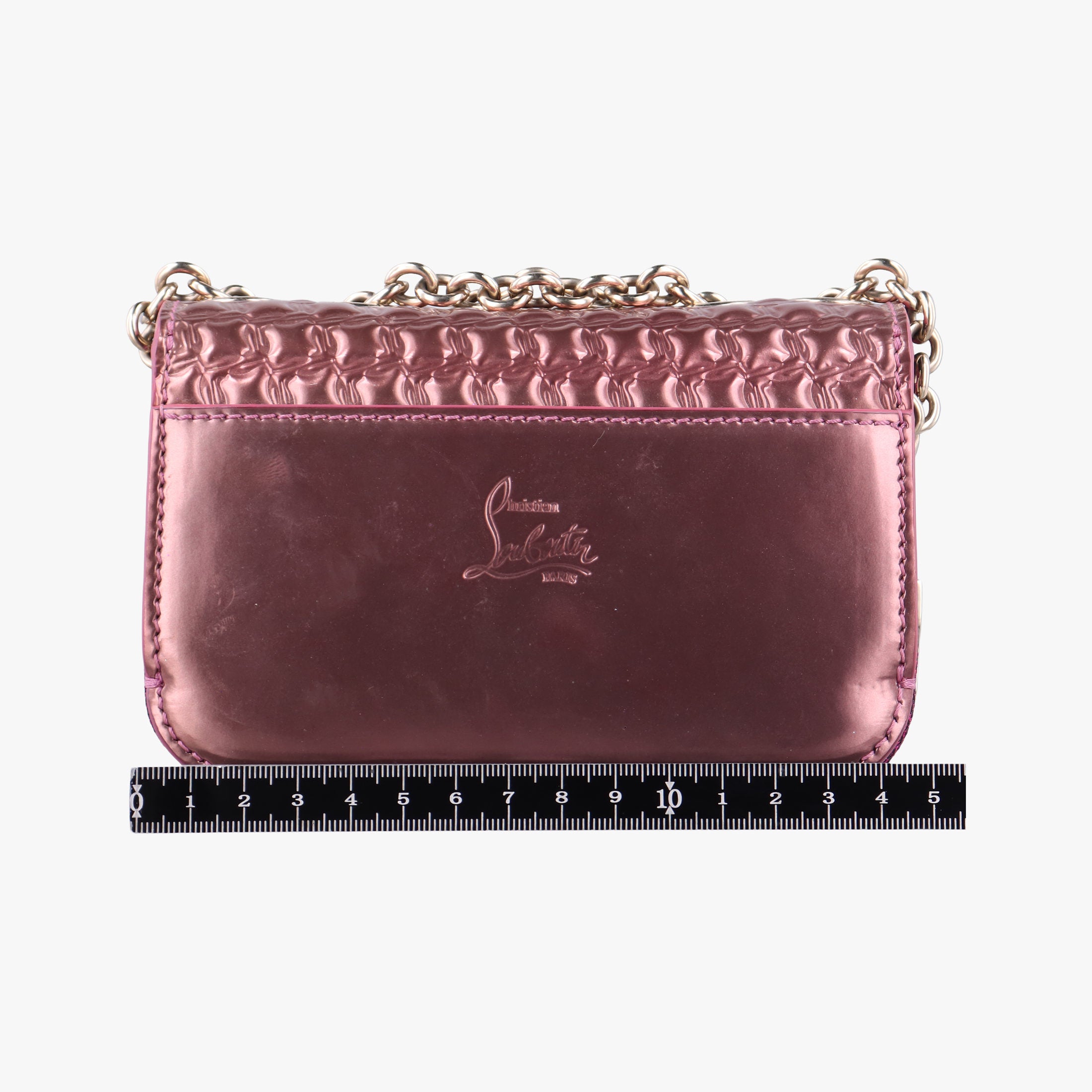 Vintage Christian Louboutin Sweet Charity Scarabe Spike Pink Patent  shoulderbag | stylenewstar